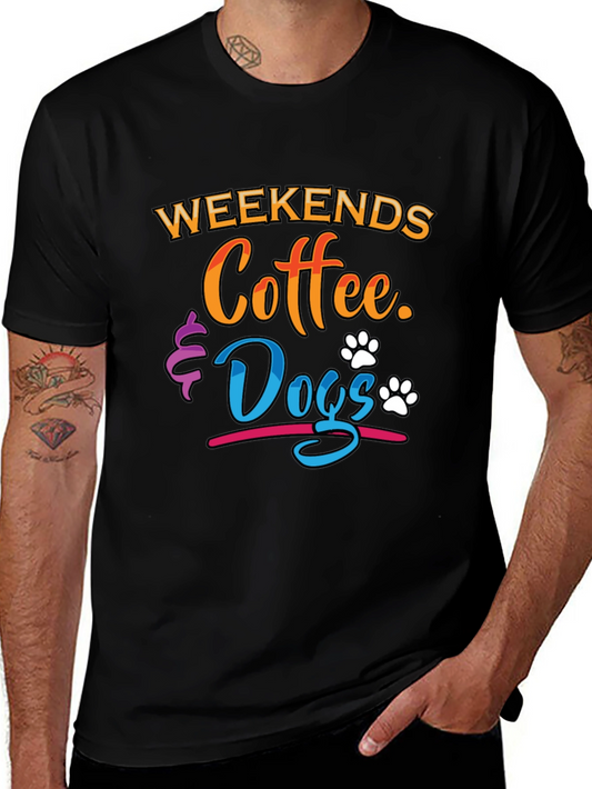 Weekends Coffee & Dogs Graphic Tee