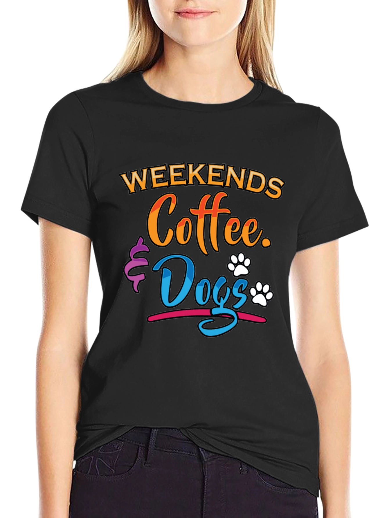 Weekends Coffee & Dogs Graphic Tee