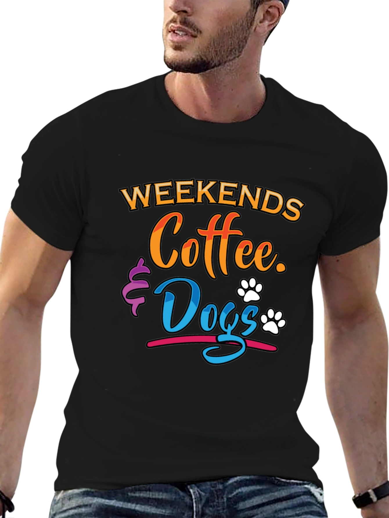 Weekends Coffee & Dogs Graphic Tee