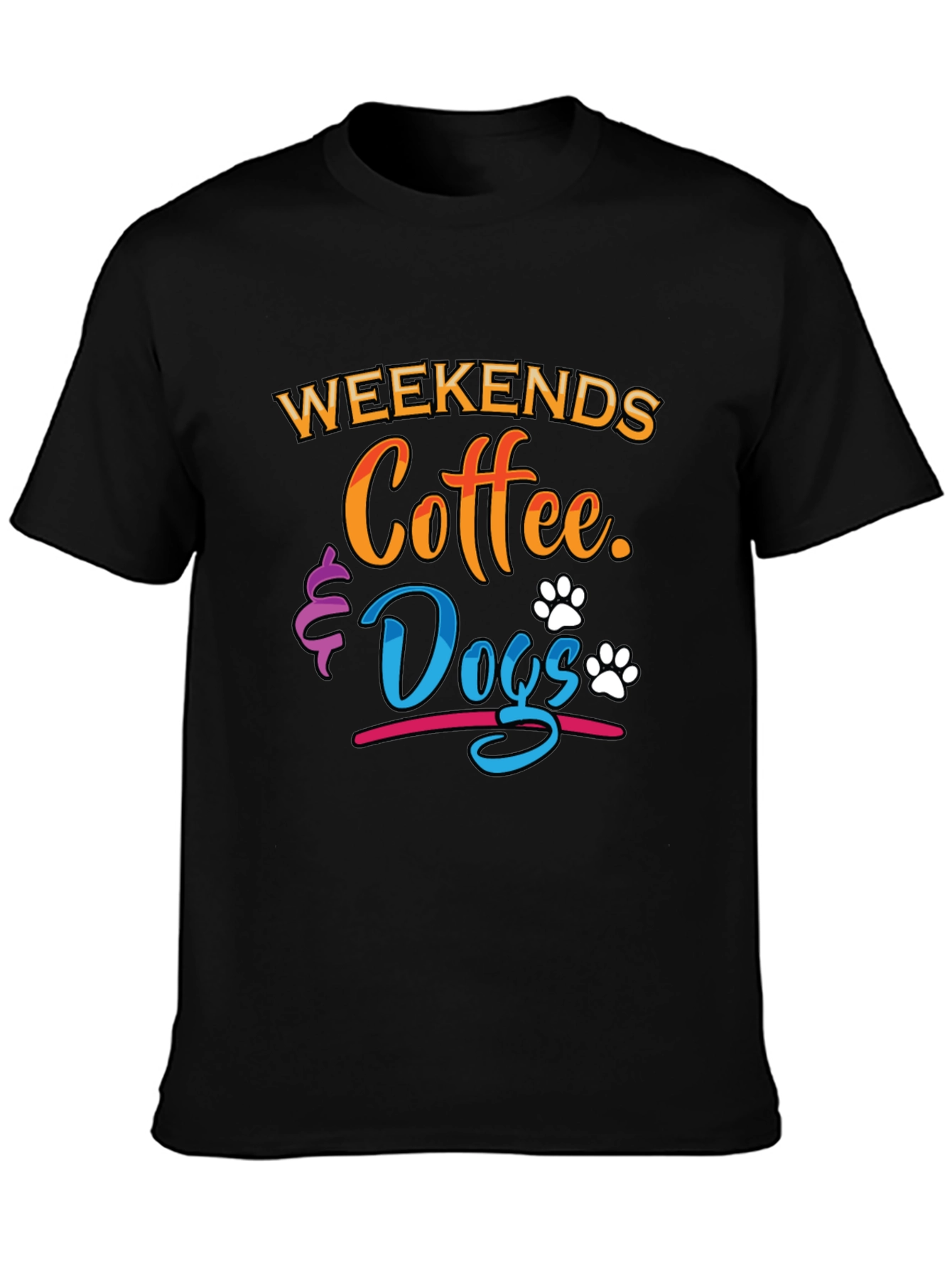 Weekends Coffee & Dogs Graphic Tee