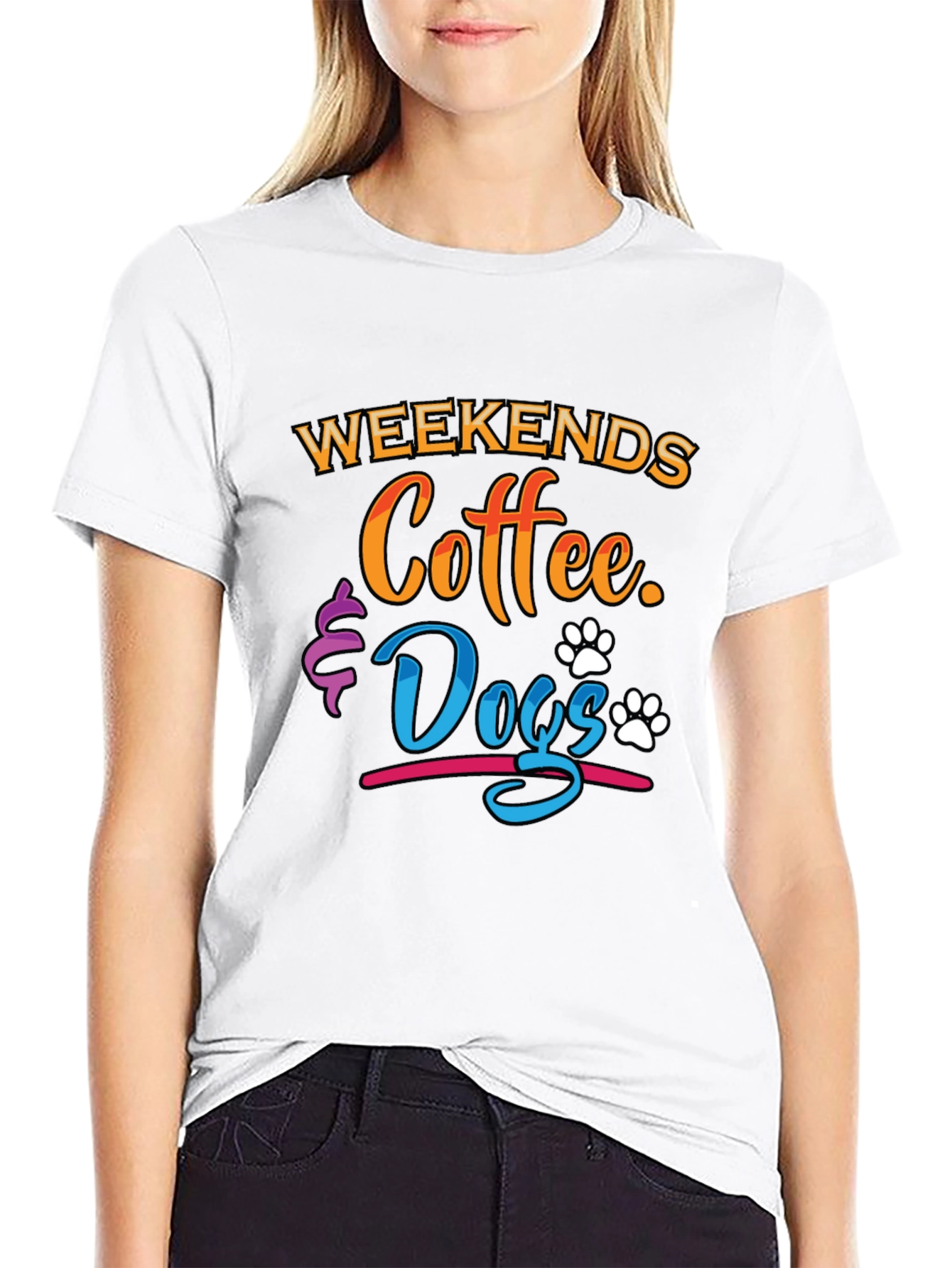 Weekends Coffee & Dogs Graphic Tee