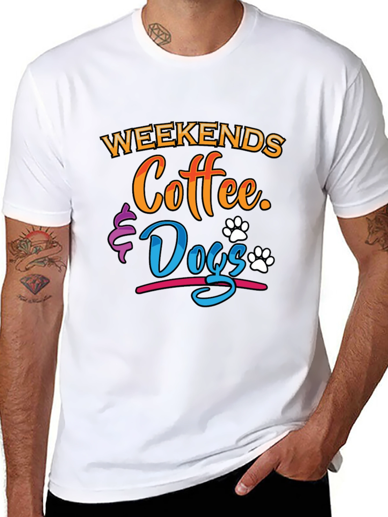 Weekends Coffee & Dogs Graphic Tee