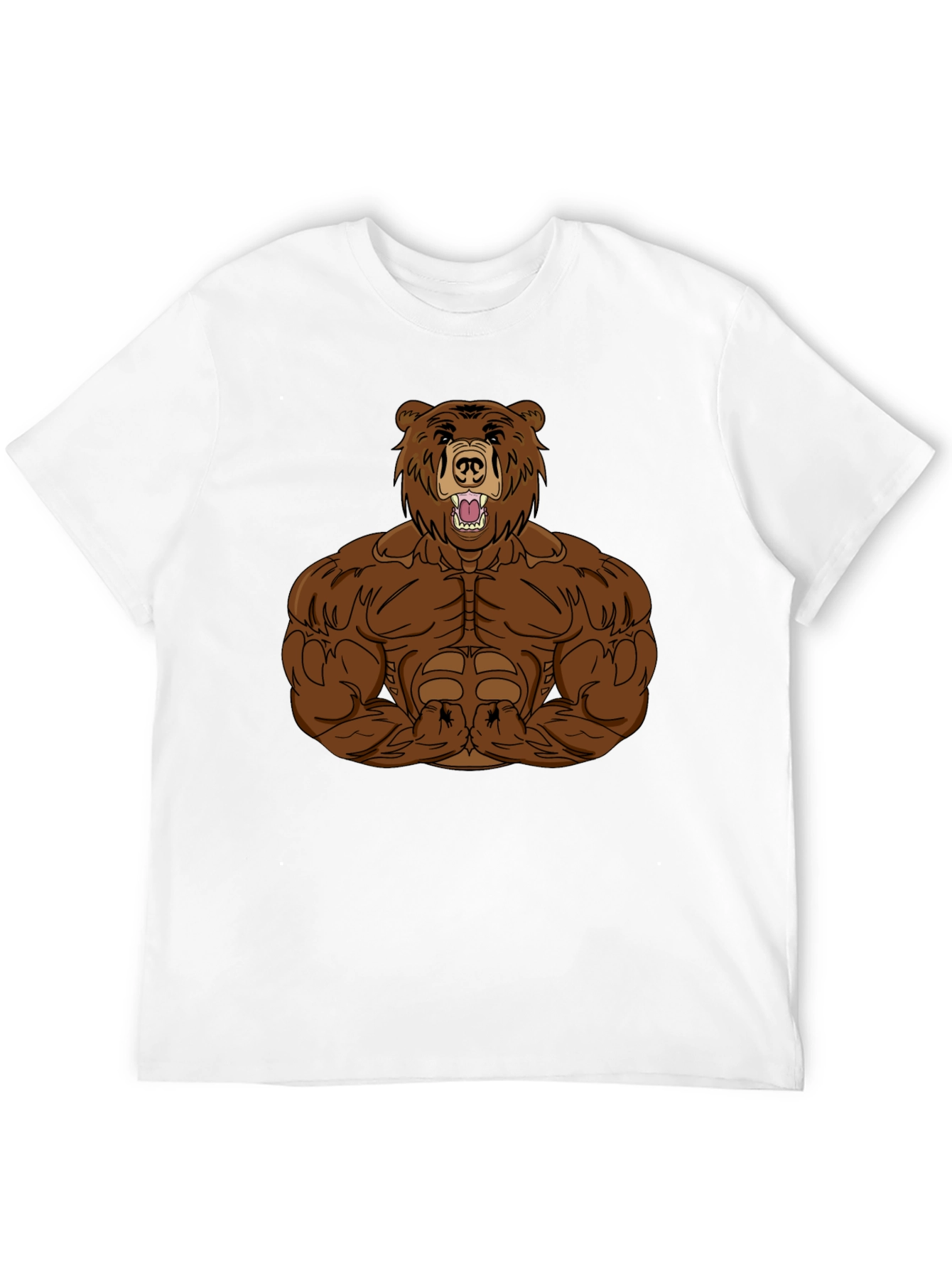 Muscle Bear Graphic T-Shirt - Mens Black Tee