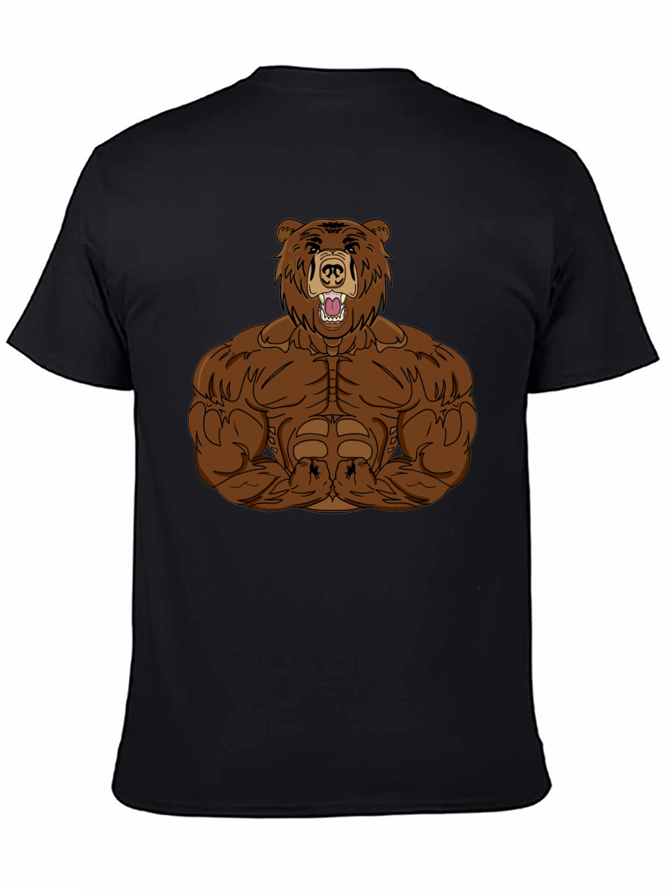 Muscle Bear Graphic T-Shirt - Mens Black Tee