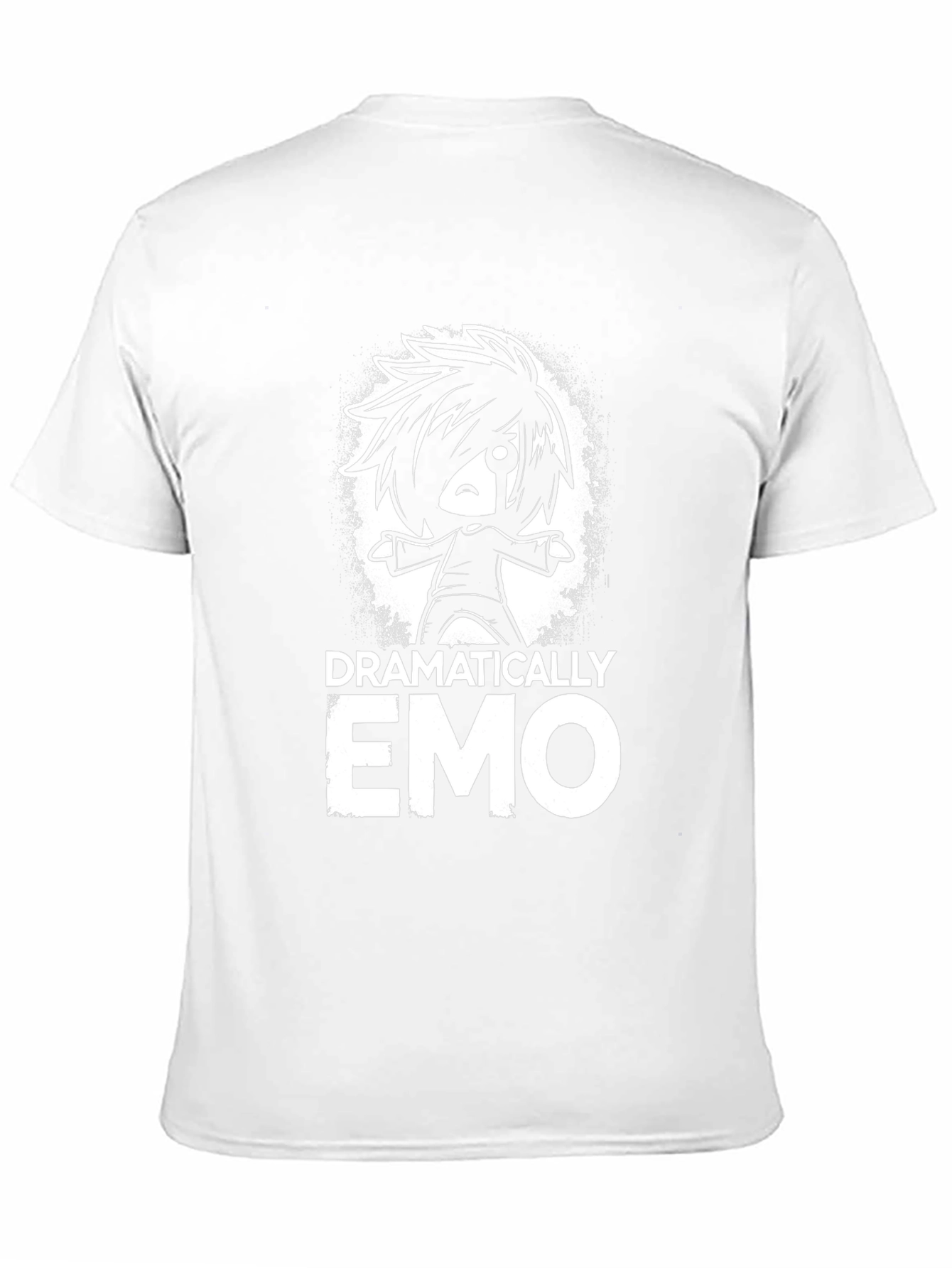 Dramatically Emo Graphic T-Shirt - Black