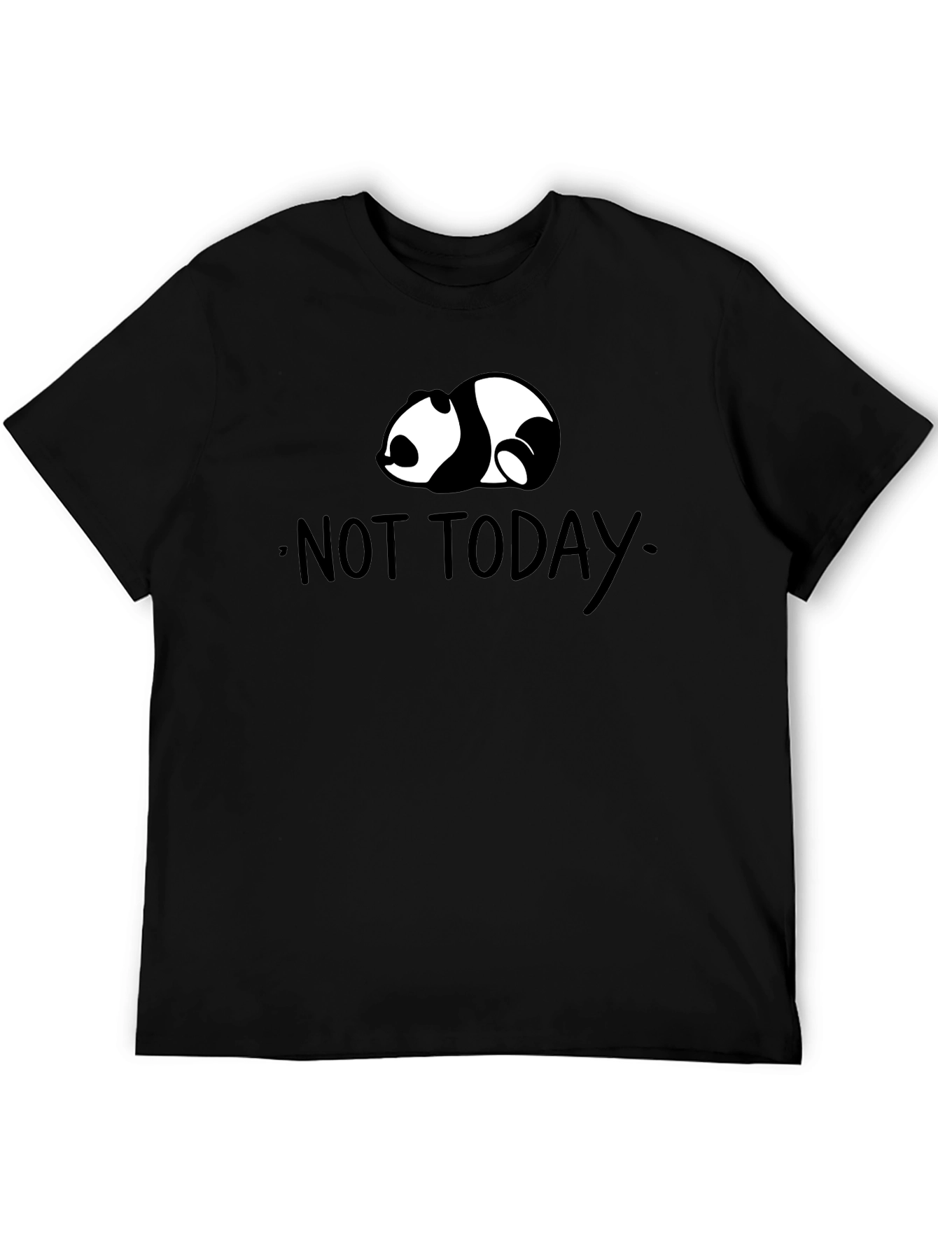 Not Today Panda T-Shirt - Lazy Day Comfort