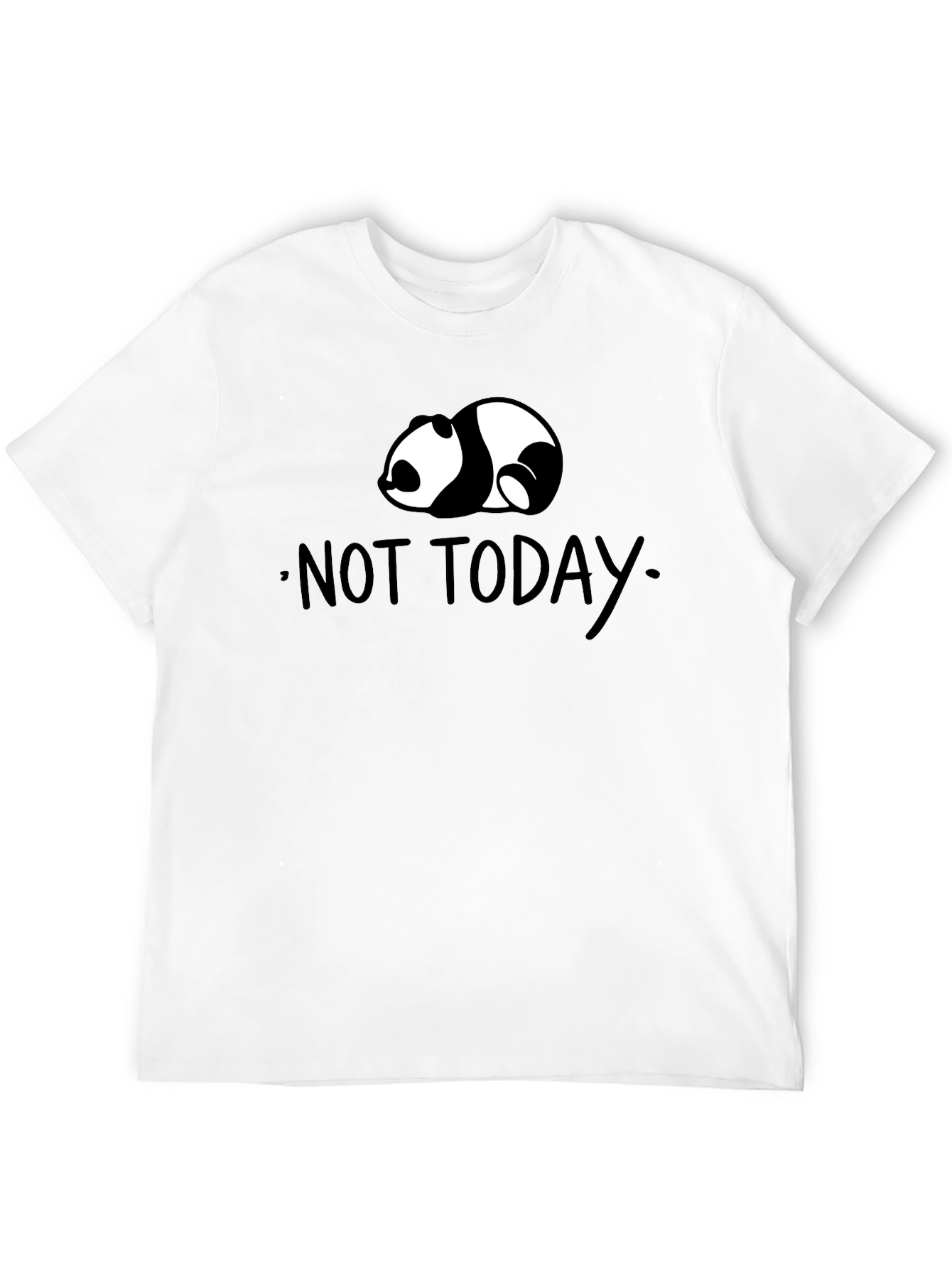 Not Today Panda T-Shirt - Lazy Day Comfort
