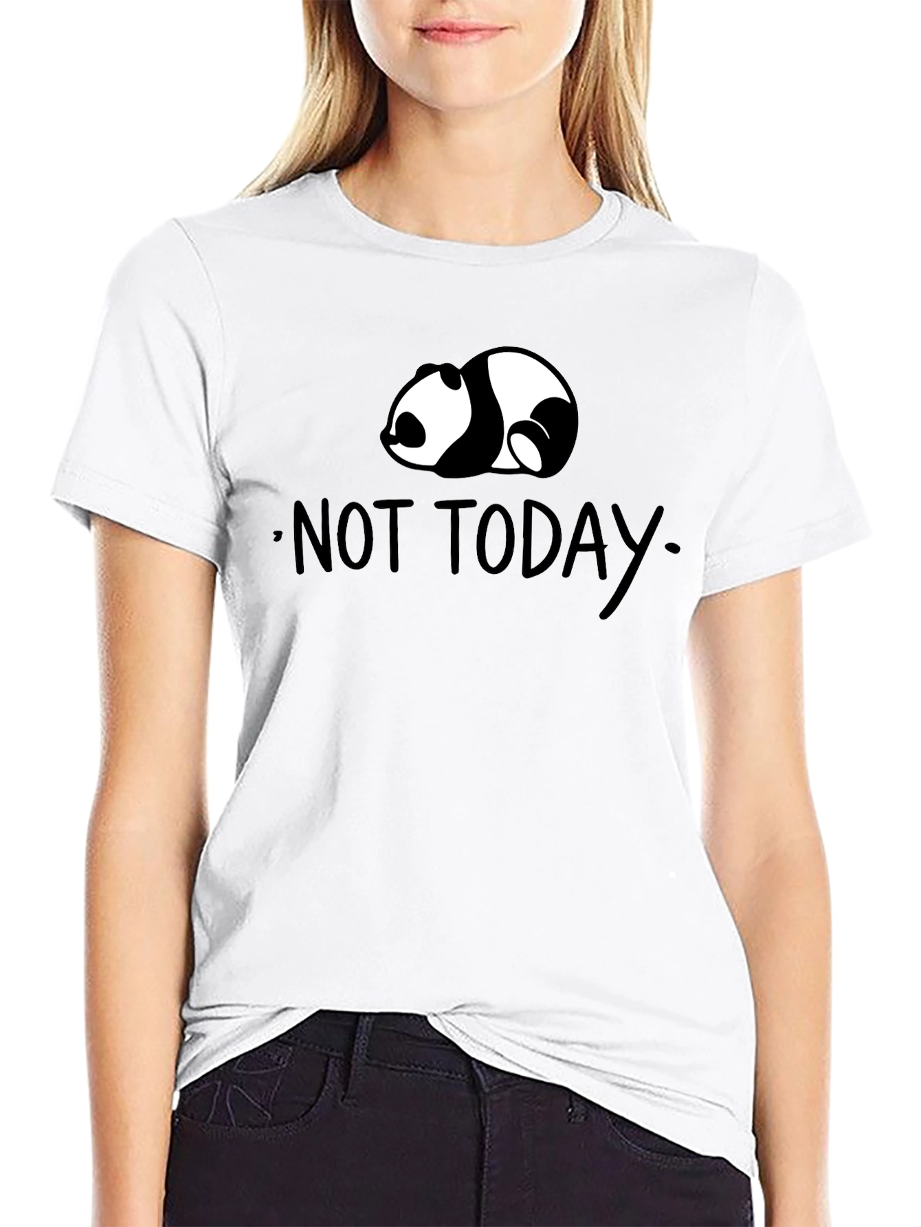 Not Today Panda T-Shirt - Lazy Day Comfort