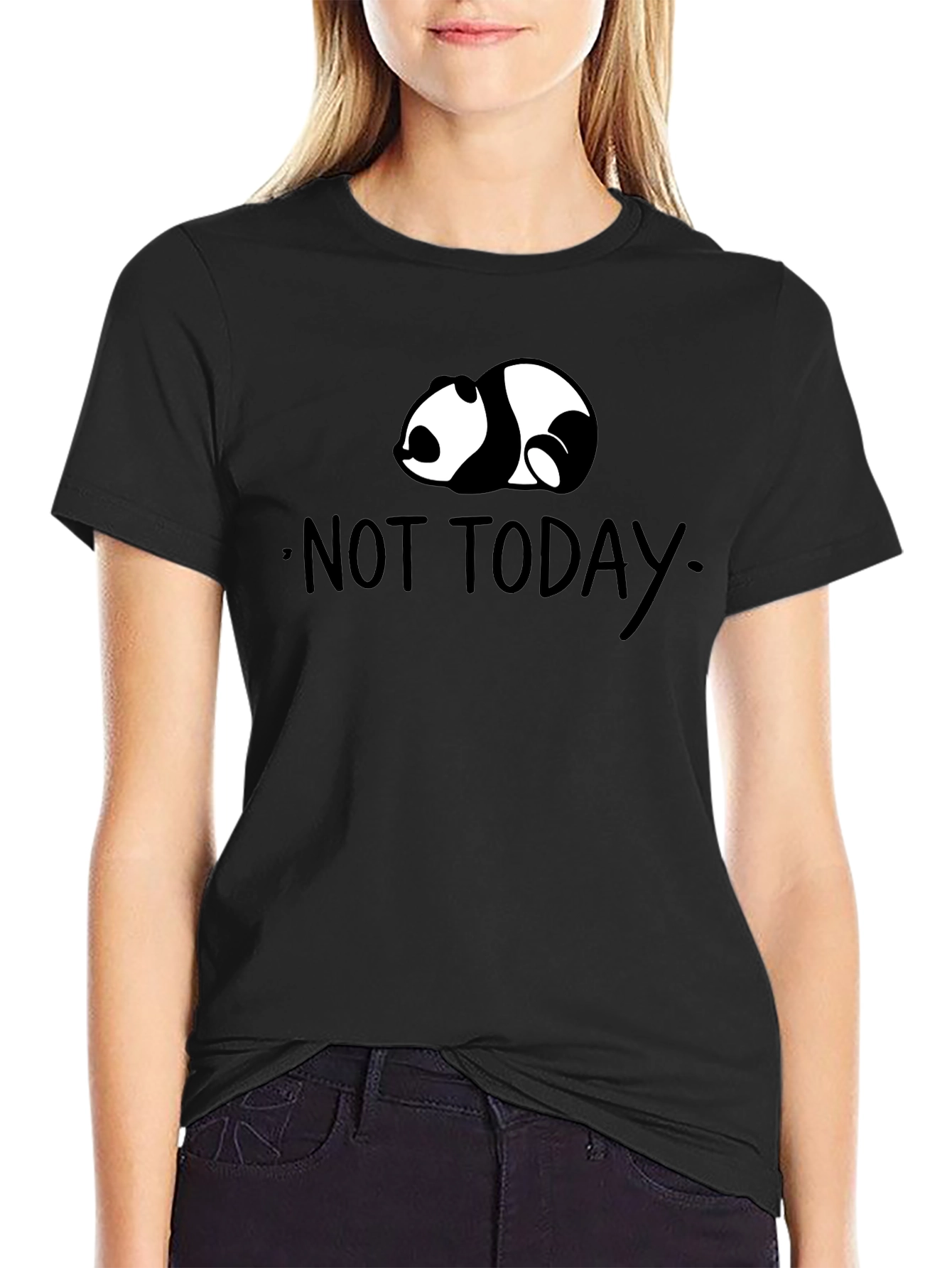 Not Today Panda T-Shirt - Lazy Day Comfort