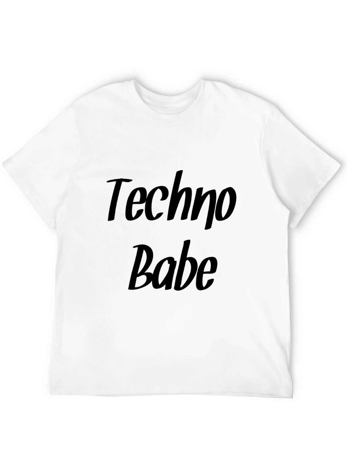 Techno Babe Black Graphic T-Shirt