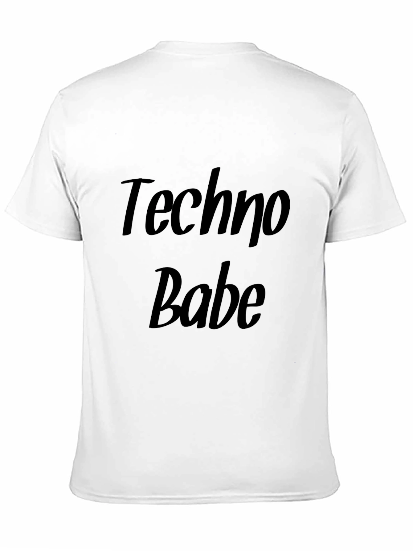 Techno Babe Black Graphic T-Shirt