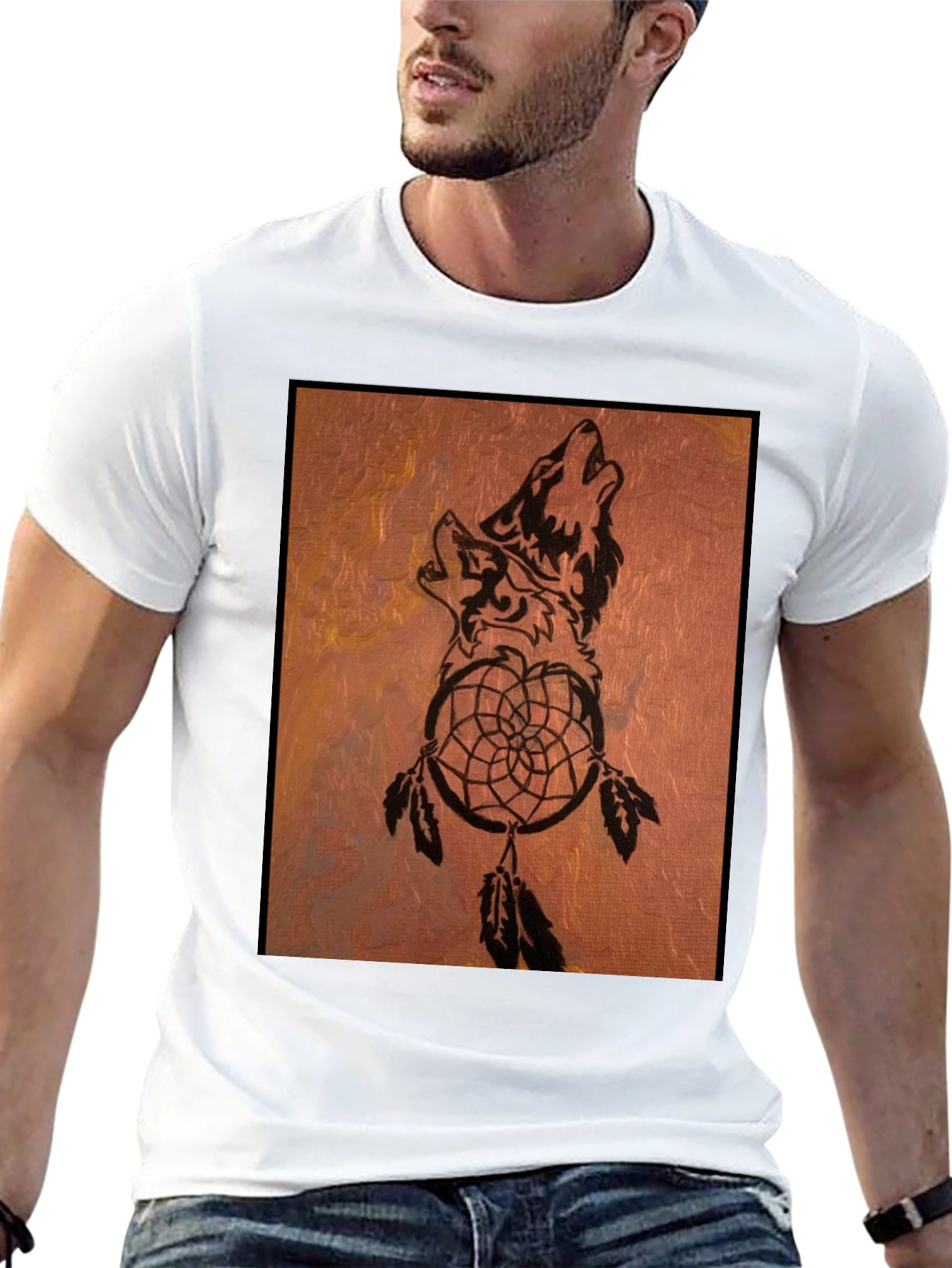 Wolf Dreamcatcher Graphic Tee