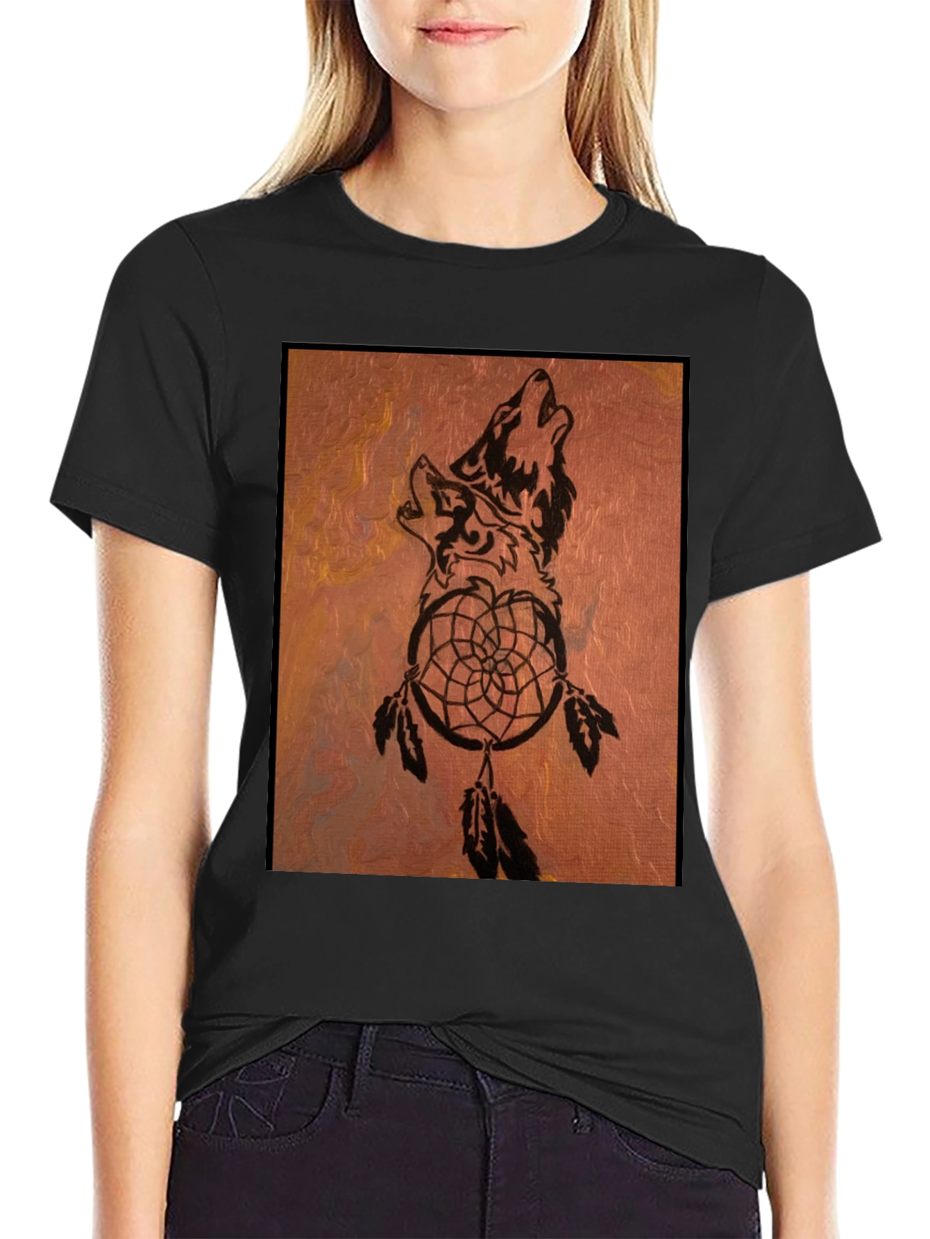 Wolf Dreamcatcher Graphic Tee