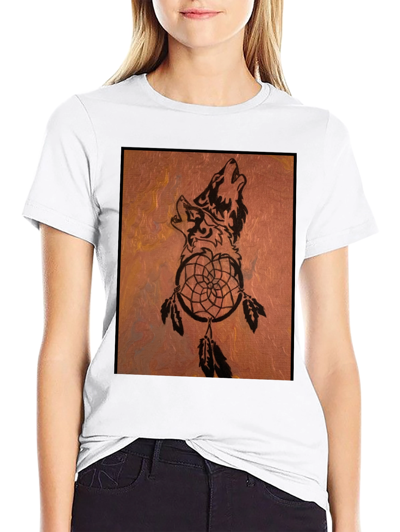 Wolf Dreamcatcher Graphic Tee