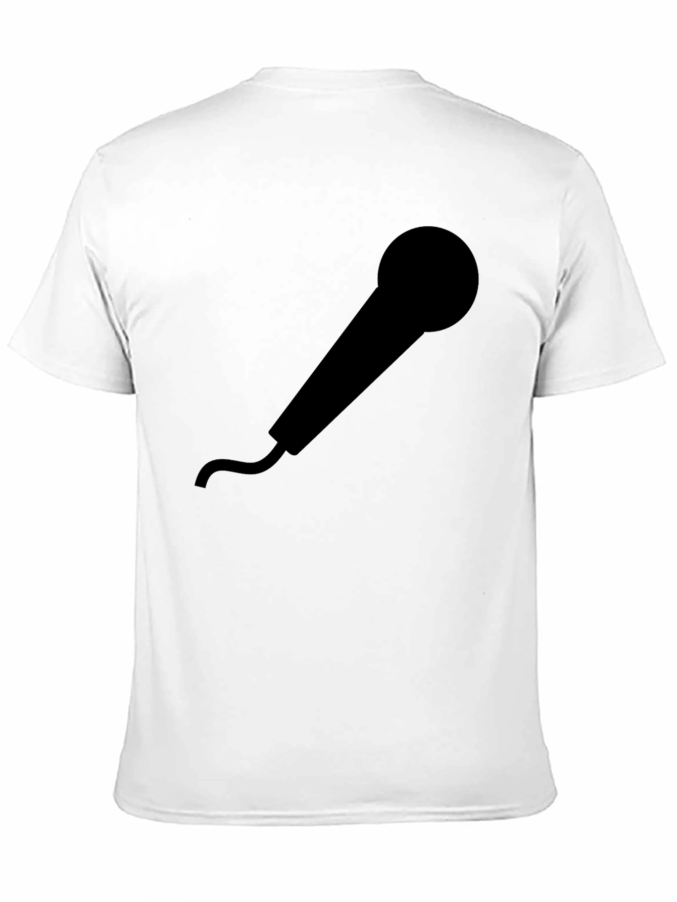 Black Microphone Graphic T-Shirt