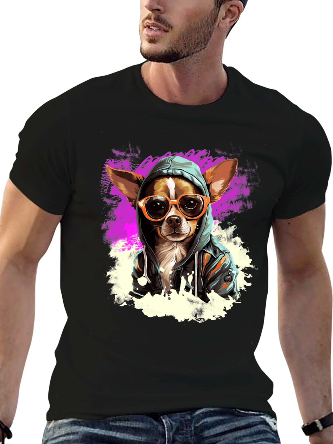Cool Dog Graphic T-Shirt