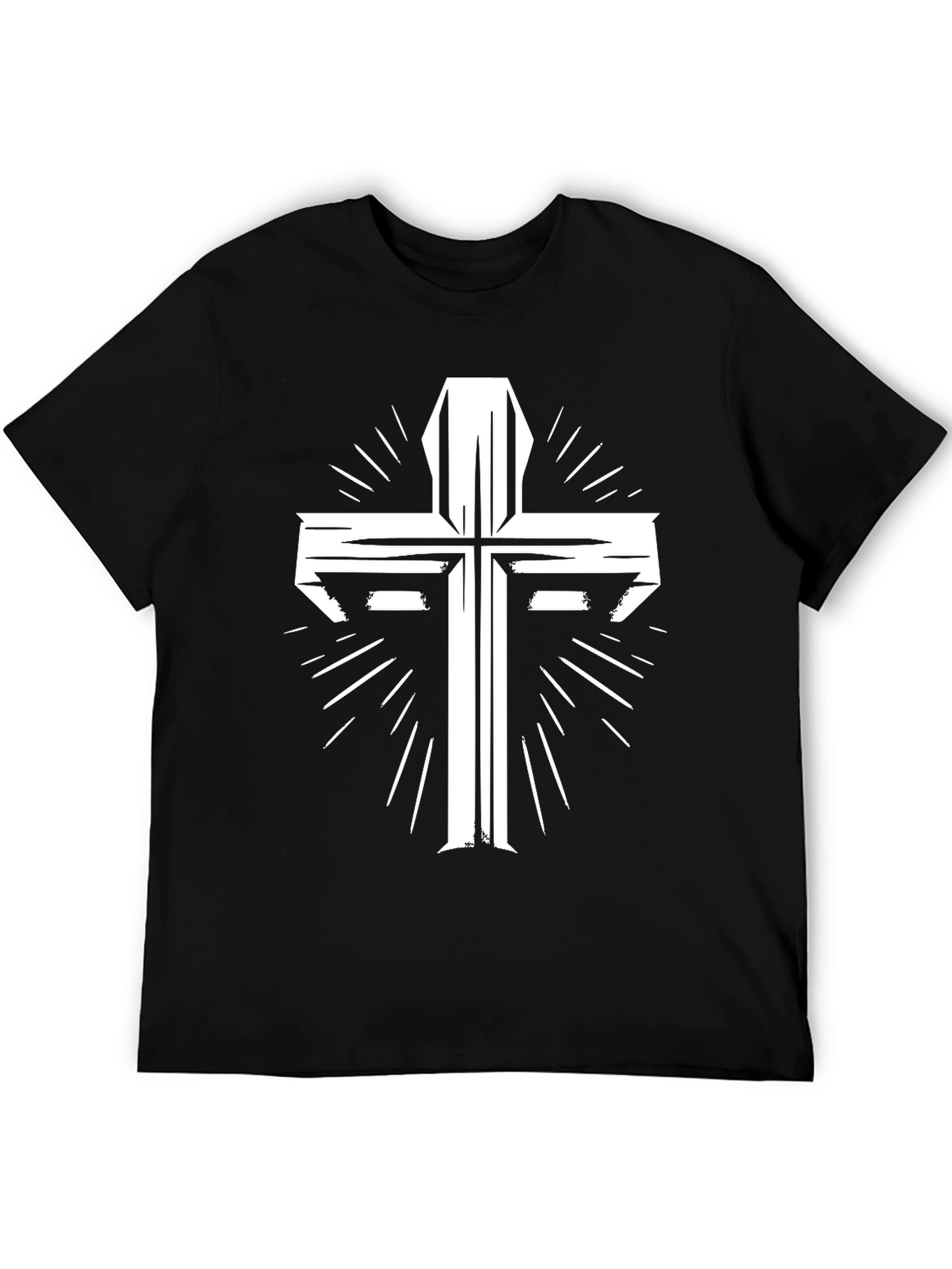 Cross Graphic Tee - Black Christian T-Shirt