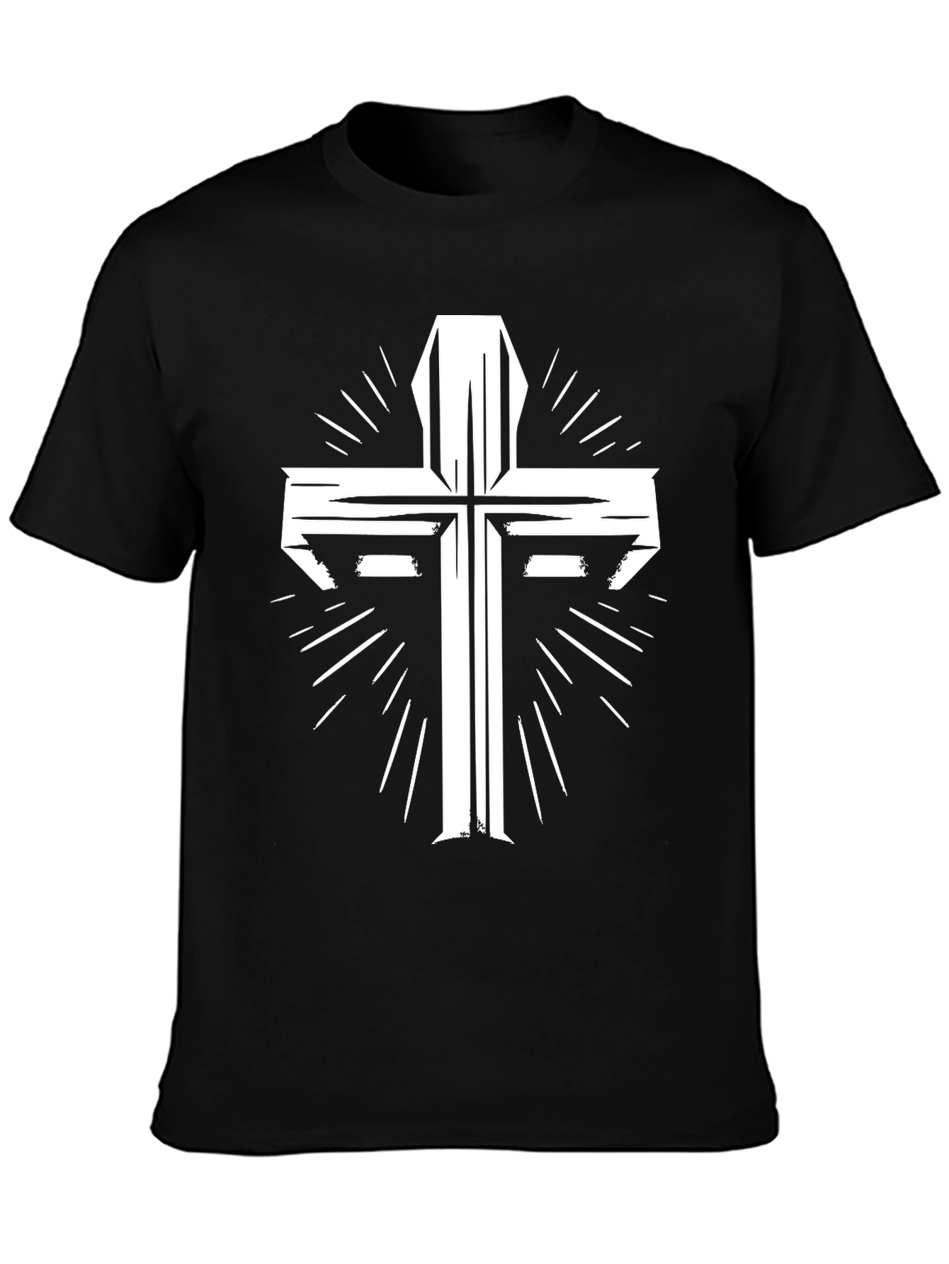 Cross Graphic Tee - Black Christian T-Shirt
