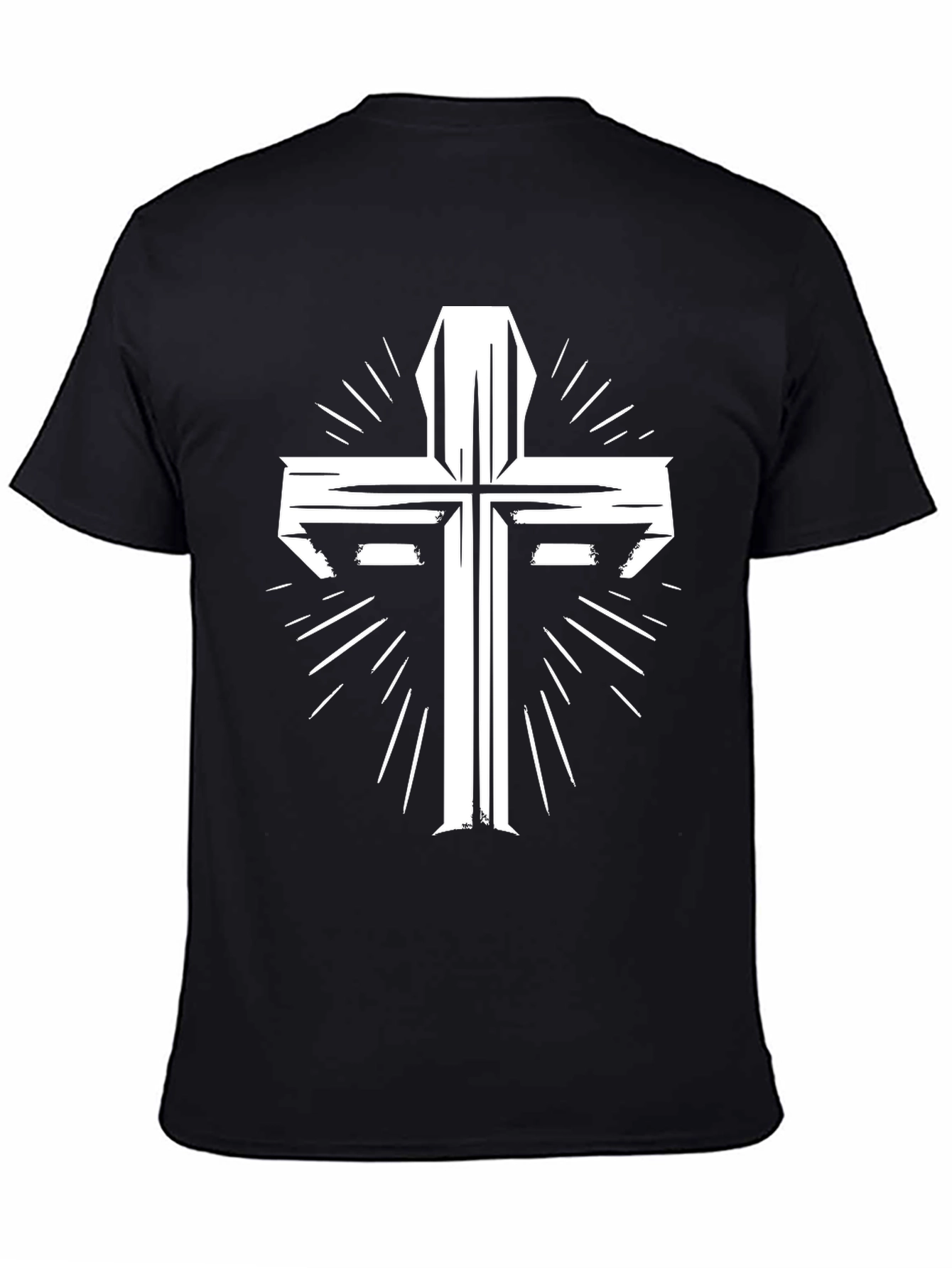 Cross Graphic Tee - Black Christian T-Shirt