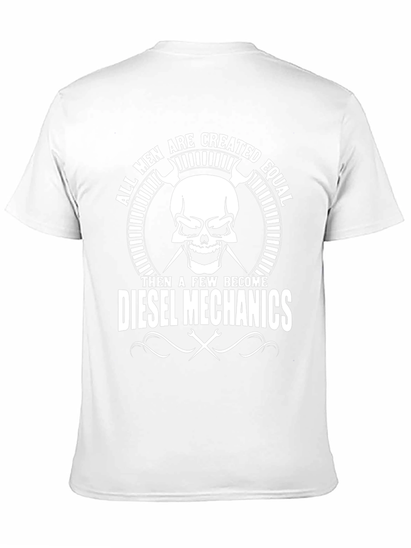 Diesel Mechanics Skull Graphic T-Shirt - Black