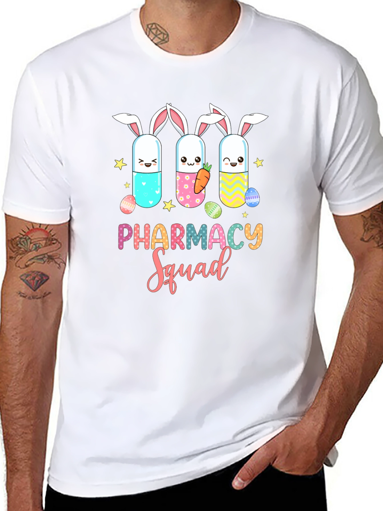 Pharmacy Squad Easter Bunny Pill T-Shirt
