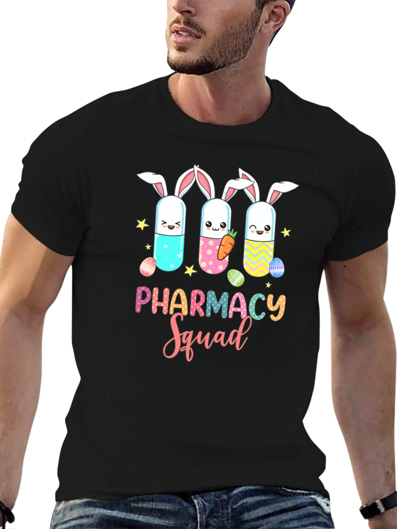 Pharmacy Squad Easter Bunny Pill T-Shirt
