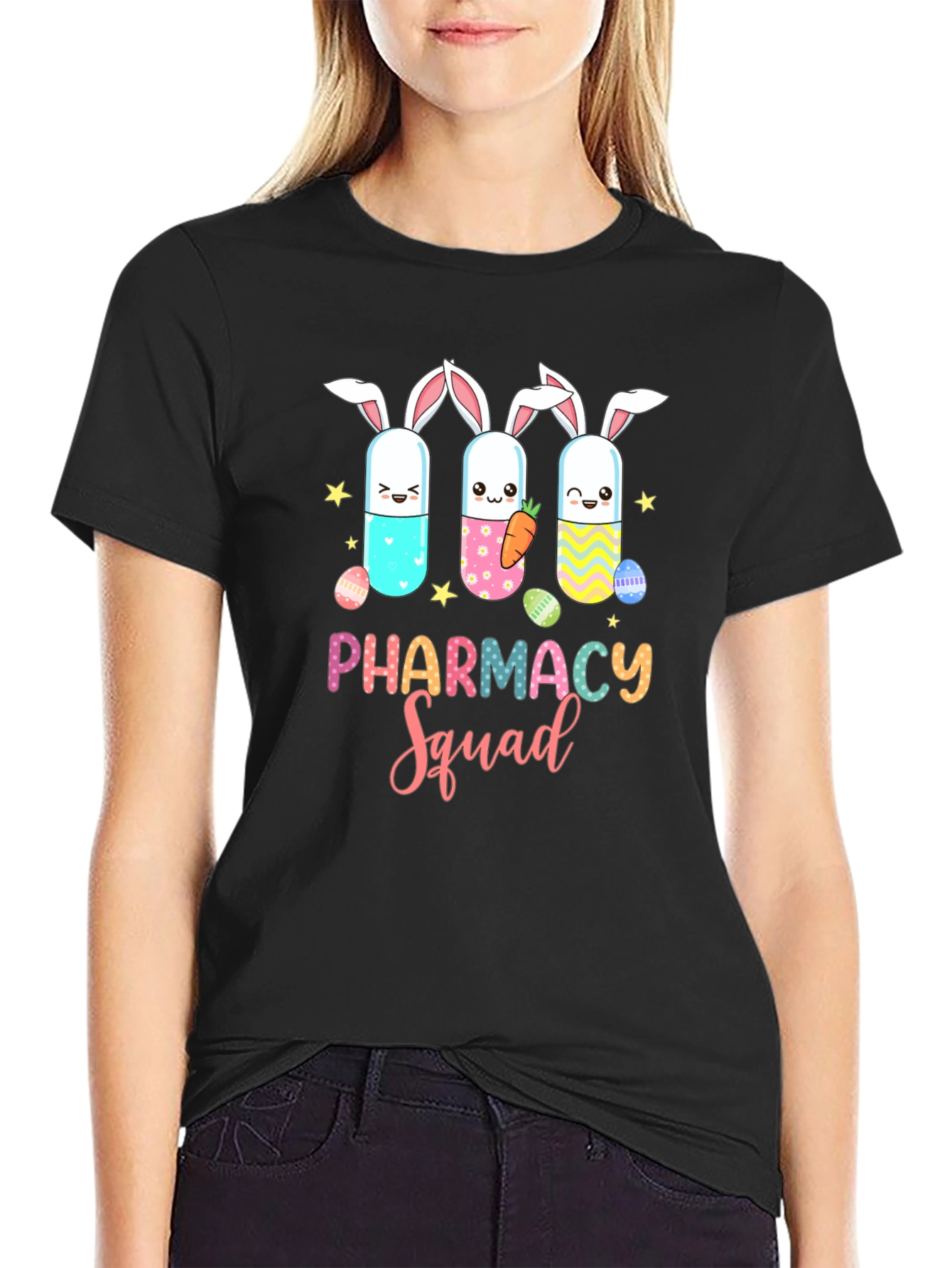 Pharmacy Squad Easter Bunny Pill T-Shirt