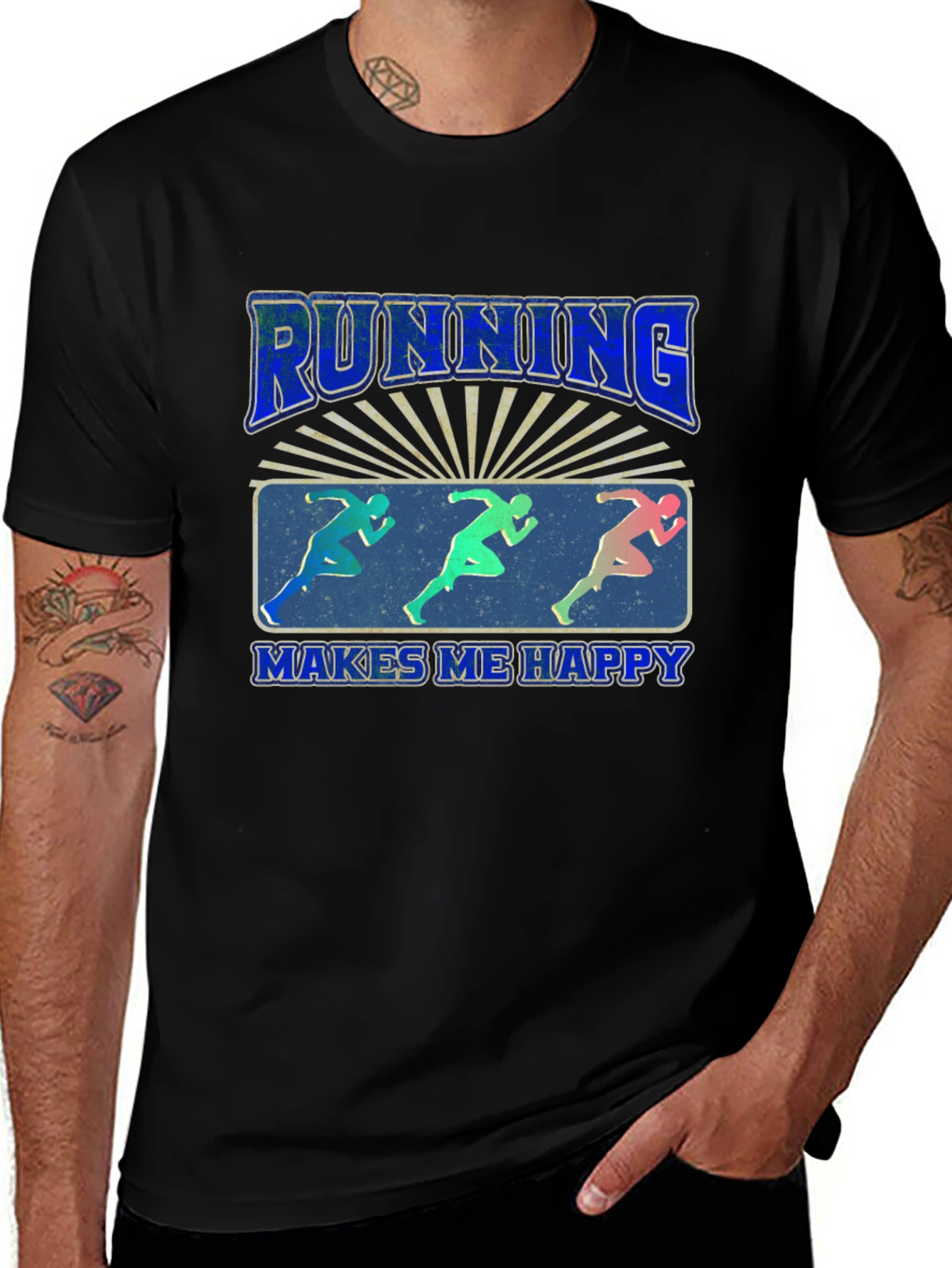 Running Makes Me Happy T-Shirt