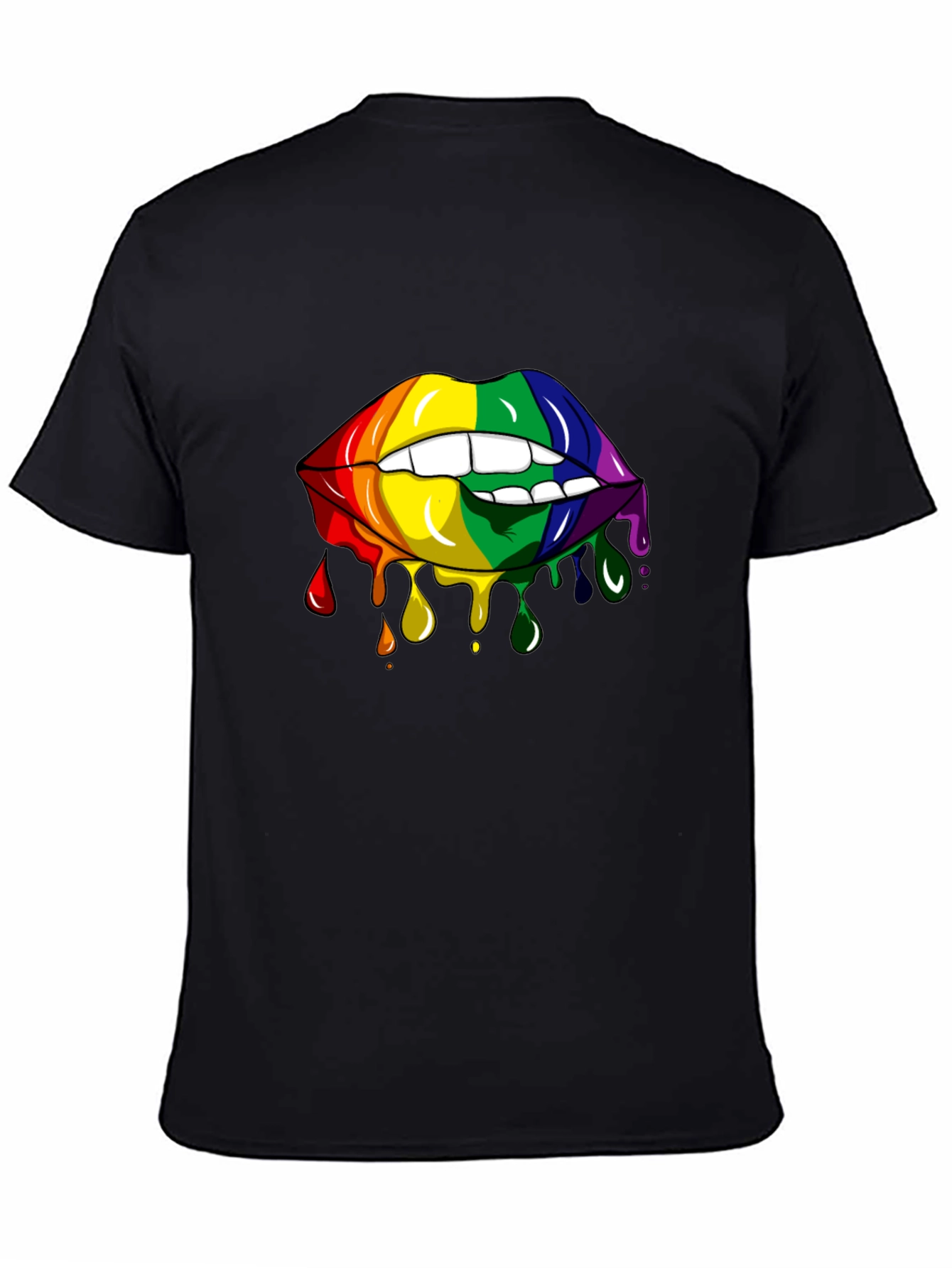 Rainbow Lips Graphic Tee - Pride Edition