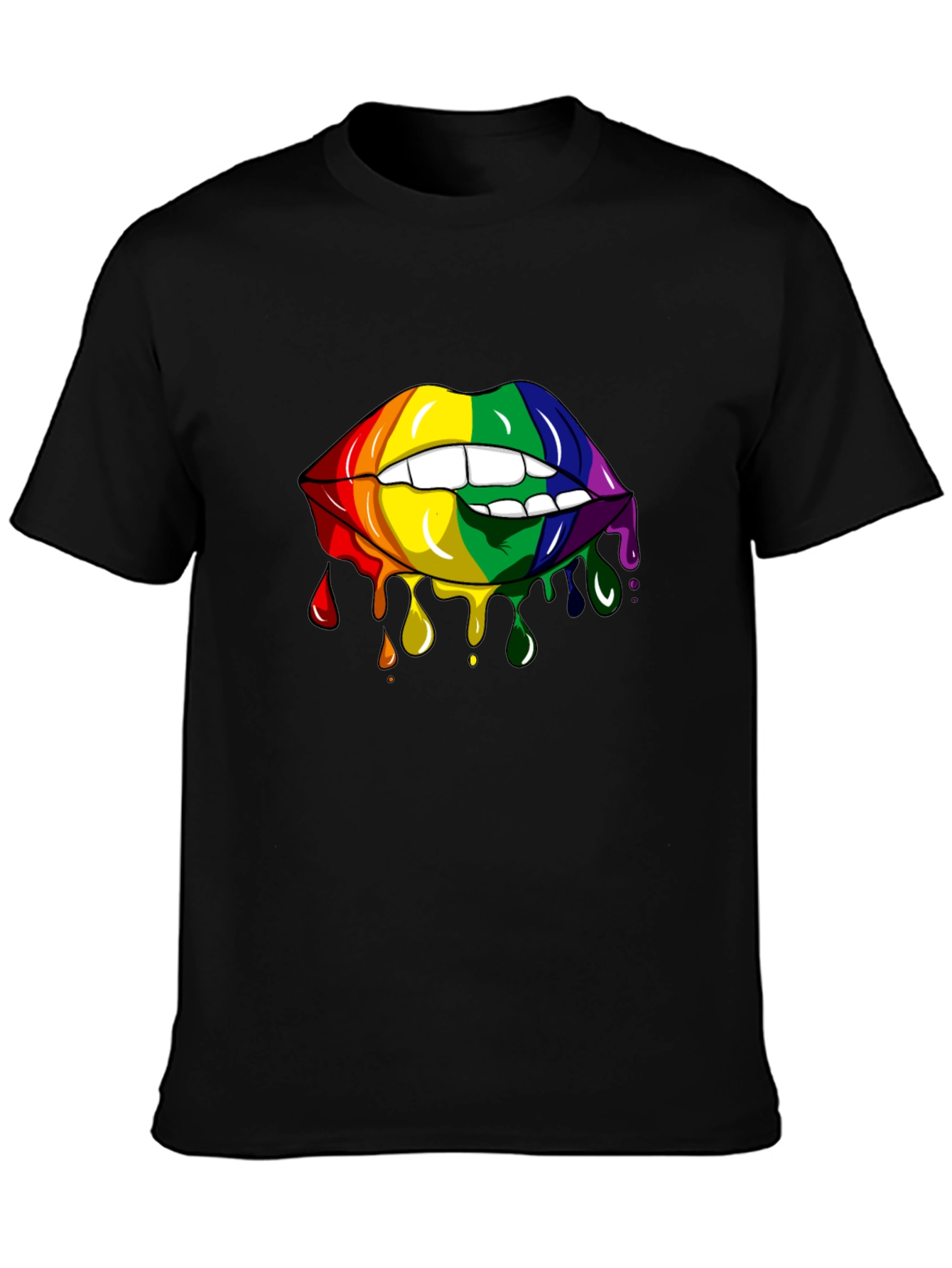 Rainbow Lips Graphic Tee - Pride Edition