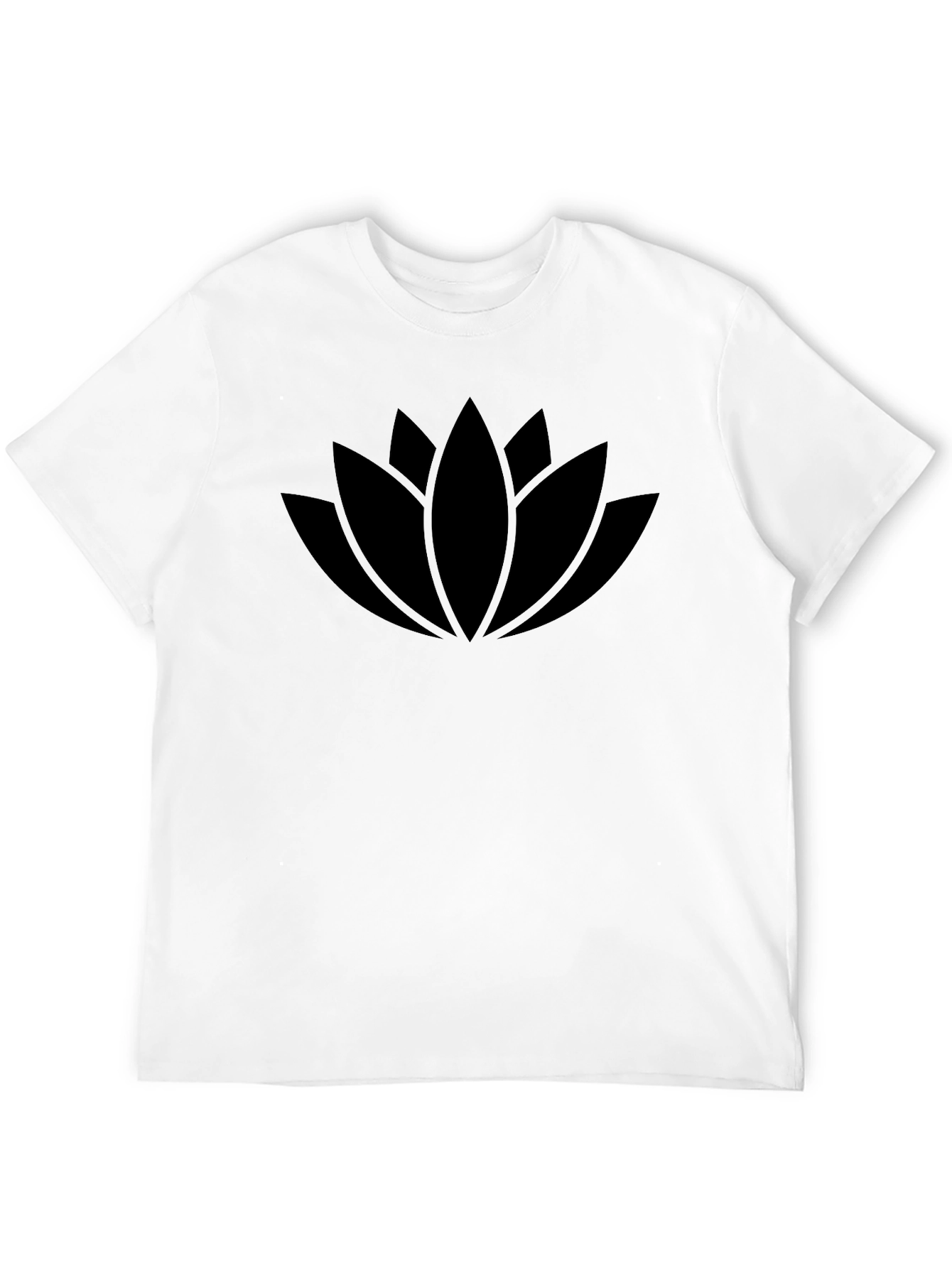 Black Lotus Flower Graphic Tee