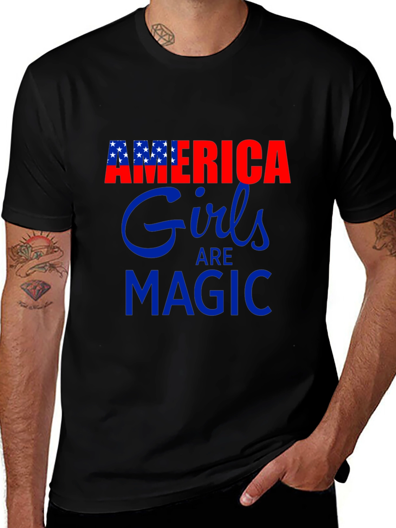 America Girls Are Magic Graphic Tee