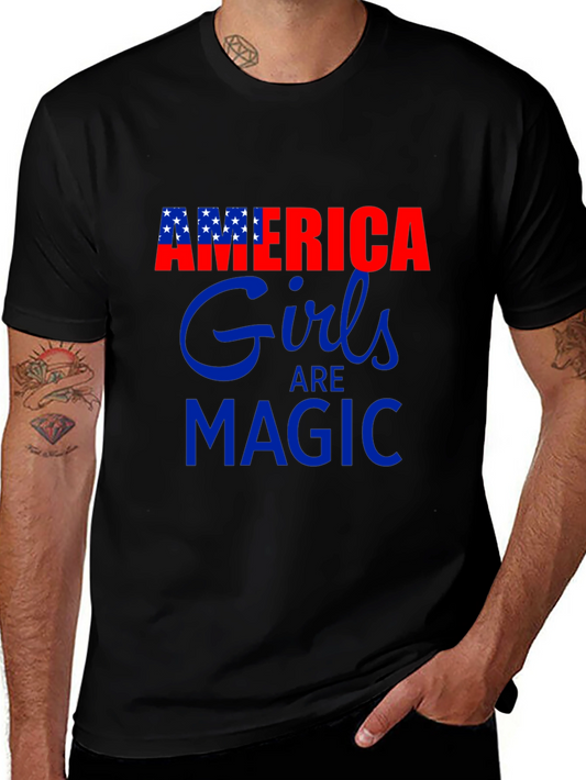 America Girls Are Magic Graphic Tee