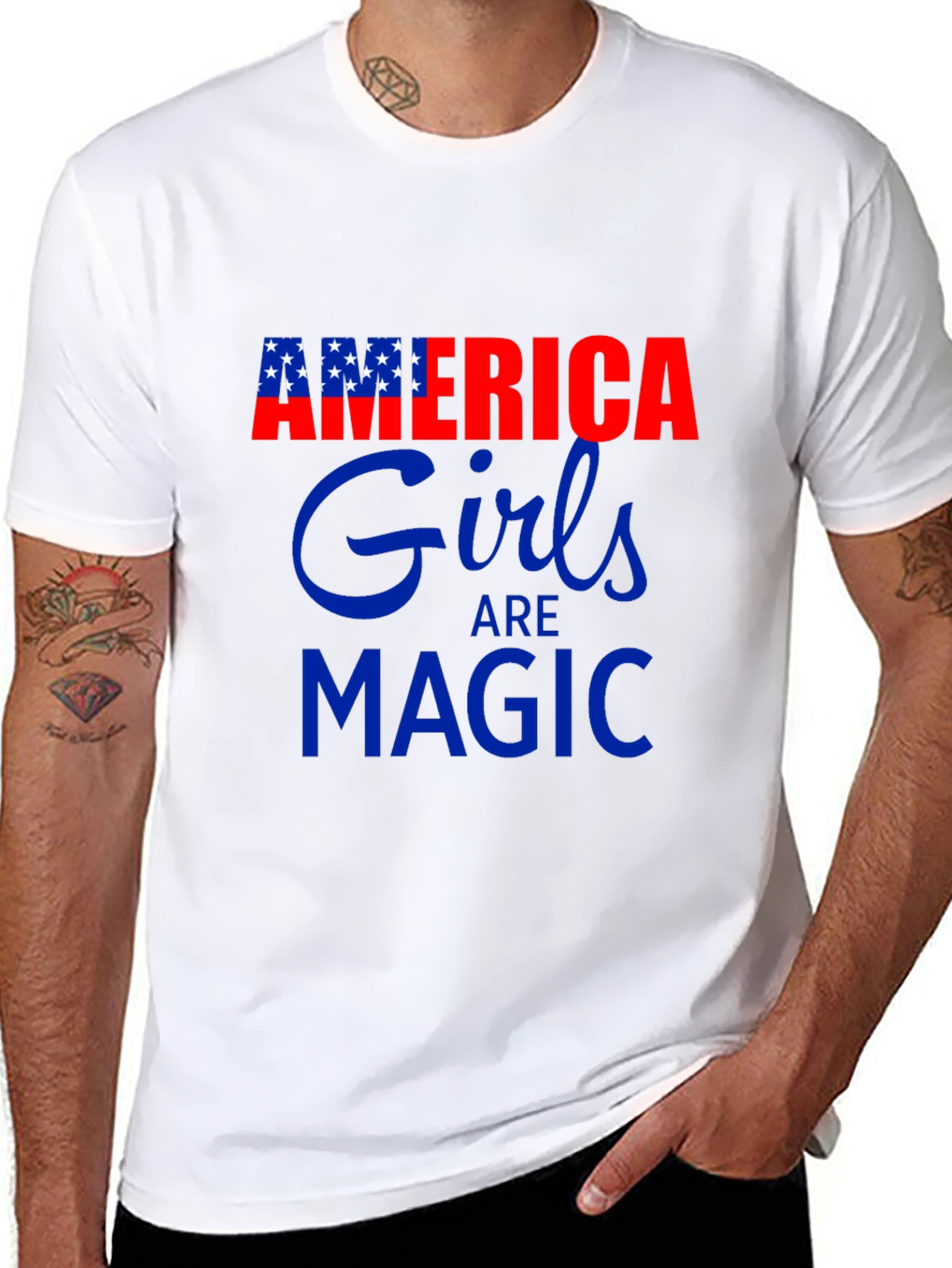 America Girls Are Magic Graphic Tee