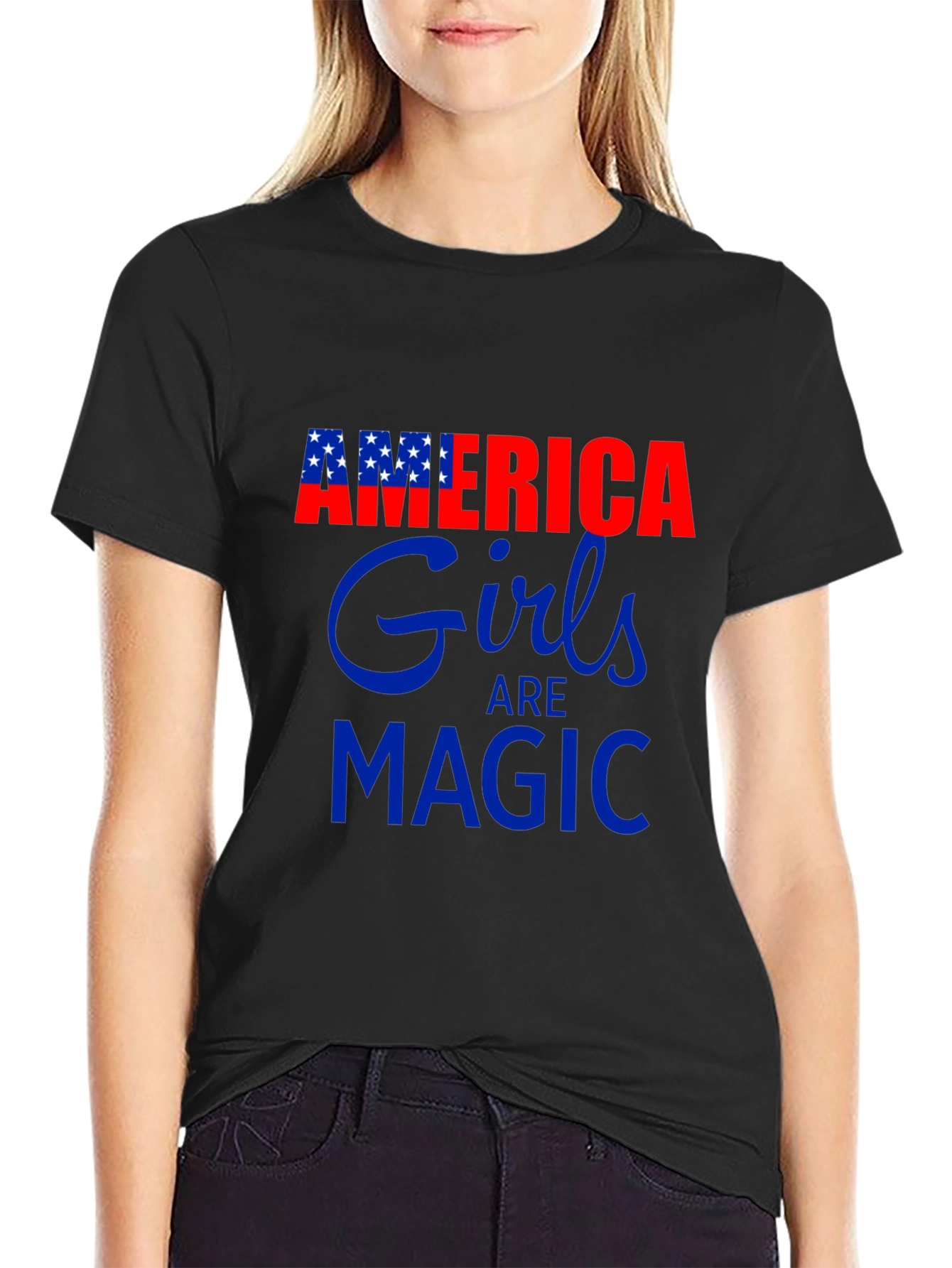 America Girls Are Magic Graphic Tee