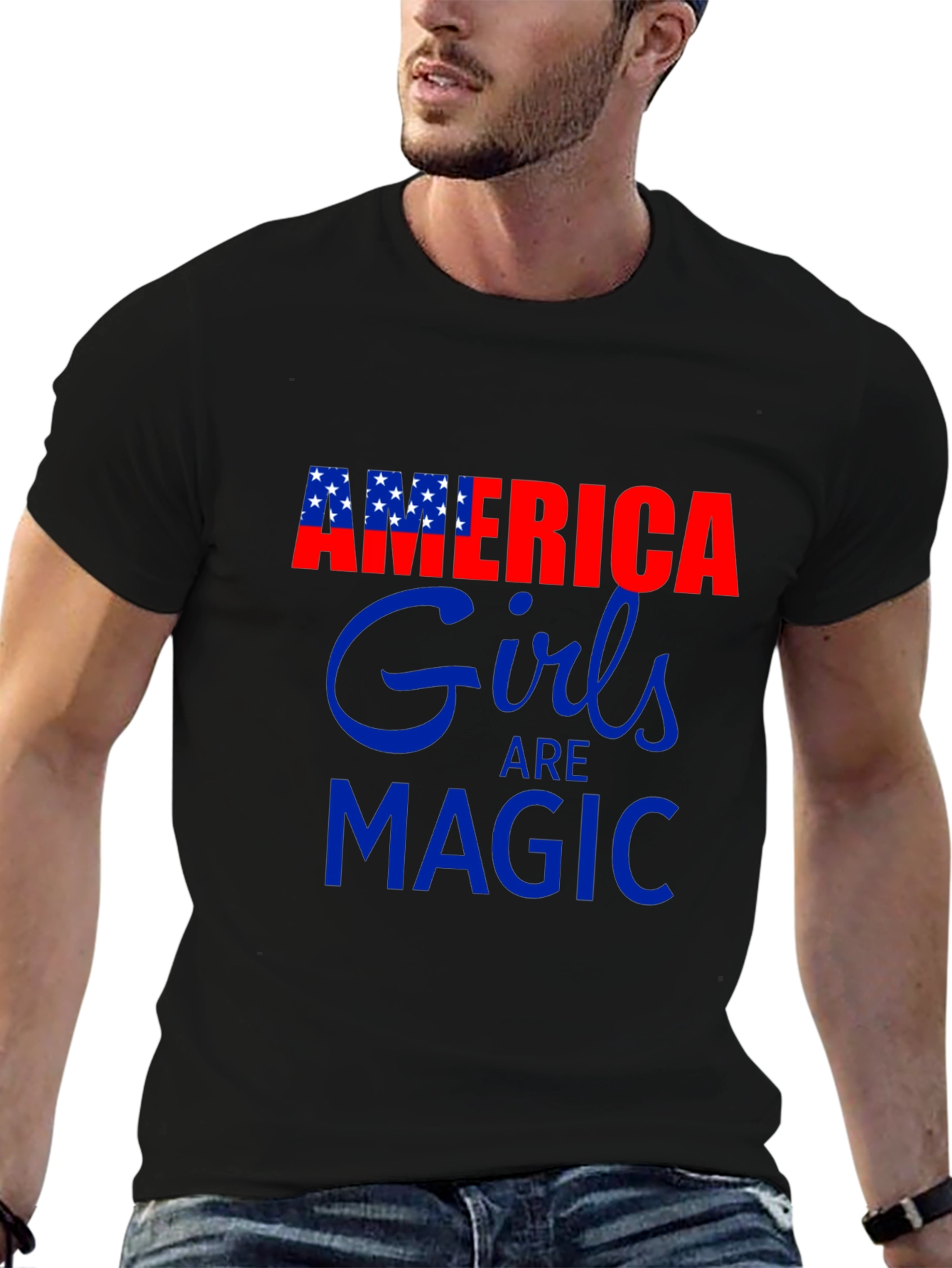 America Girls Are Magic Graphic Tee