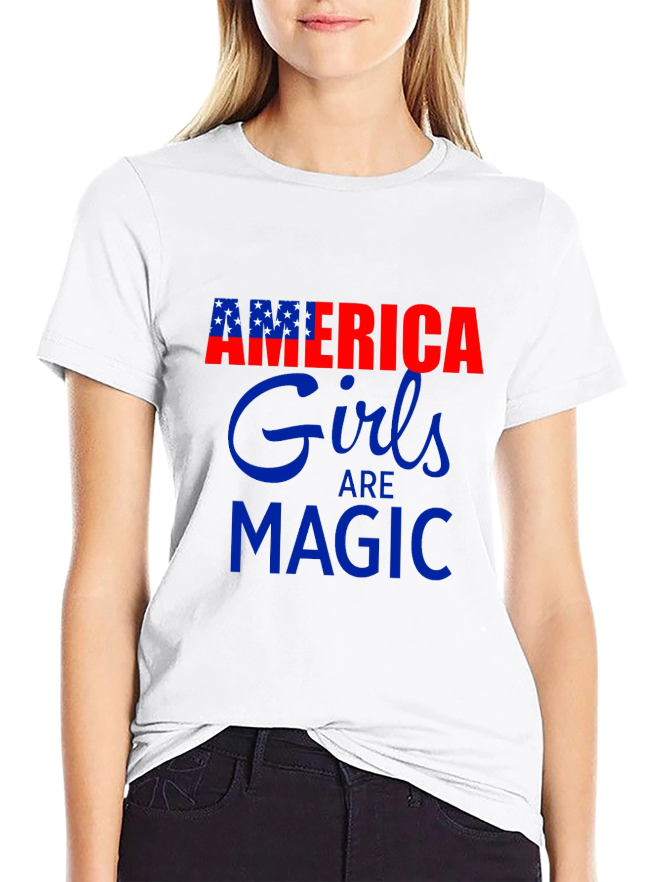America Girls Are Magic Graphic Tee