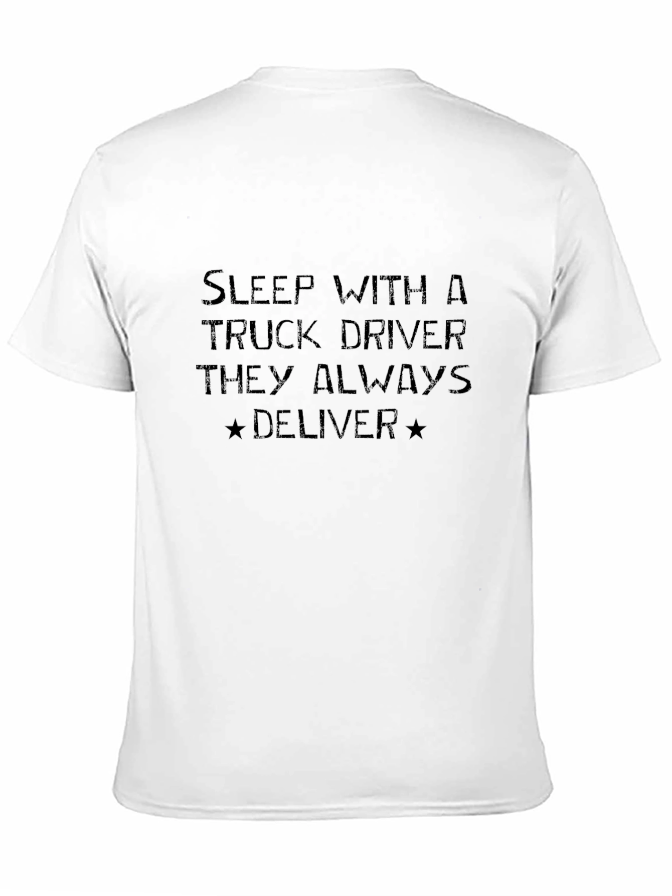 Sleep with Trucker Black T-Shirt Funny