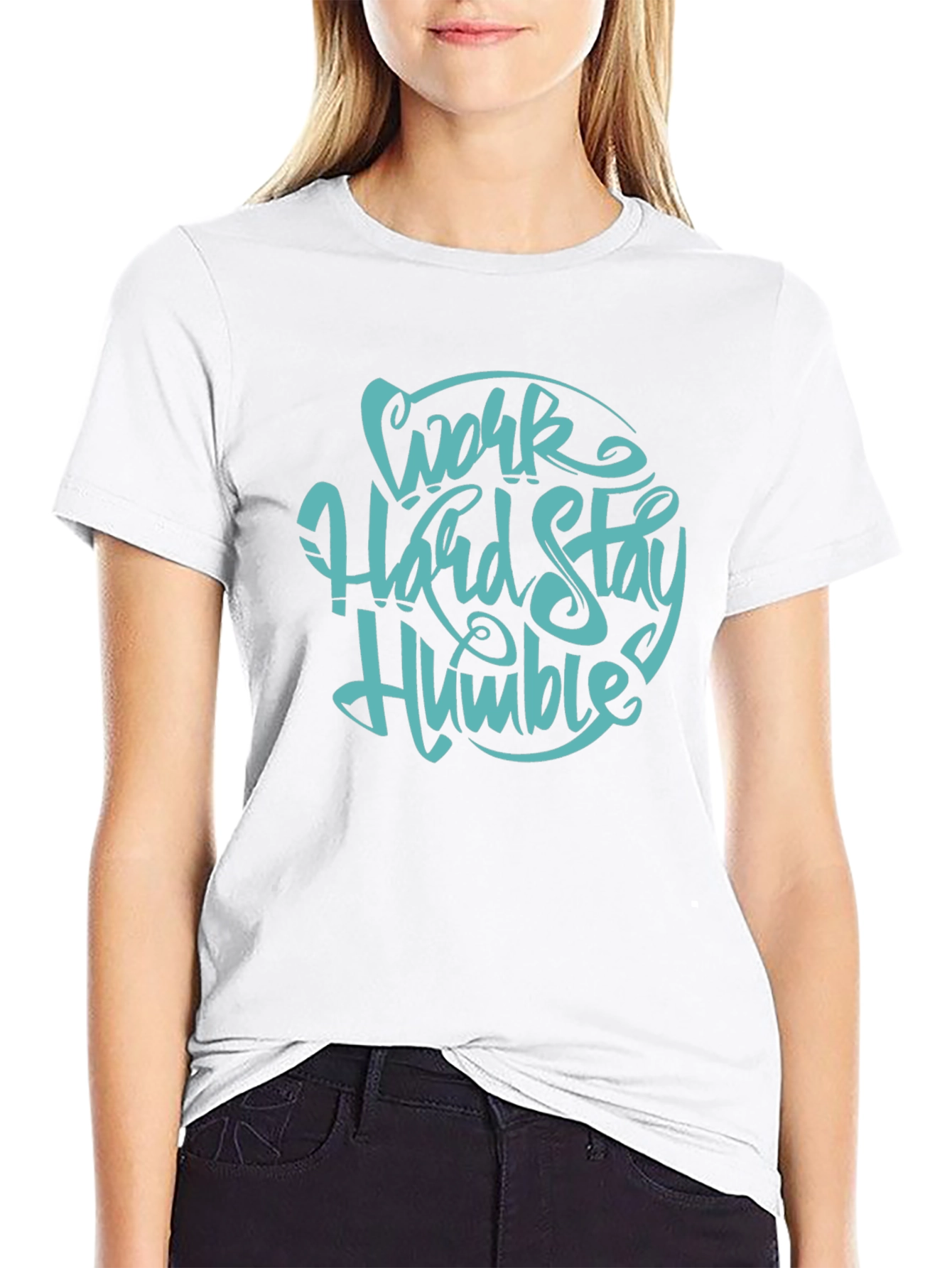Work Hard Stay Humble Black T-Shirt