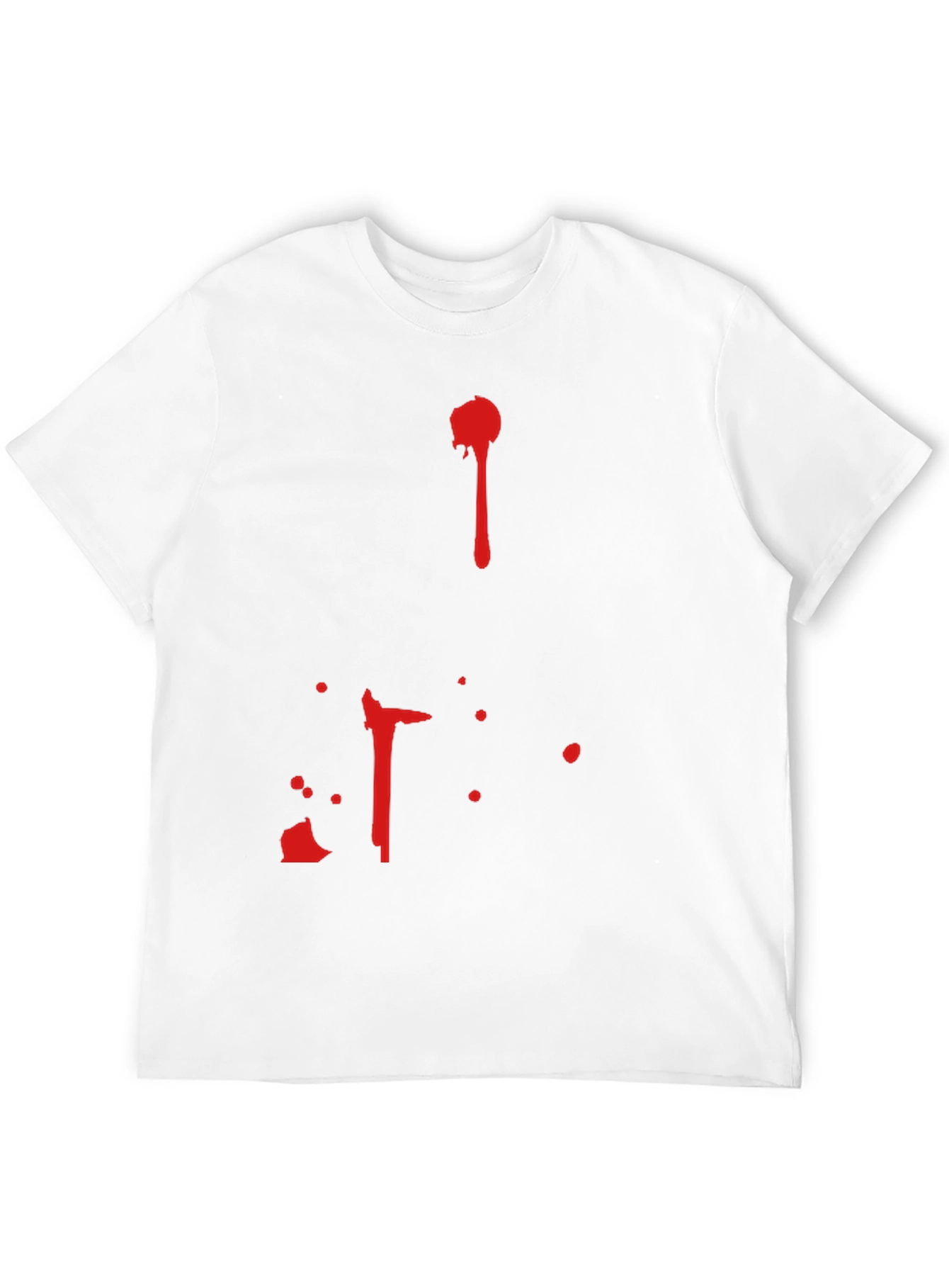 Blood Splatter Graphic Tee - Halloween Costume Shirt