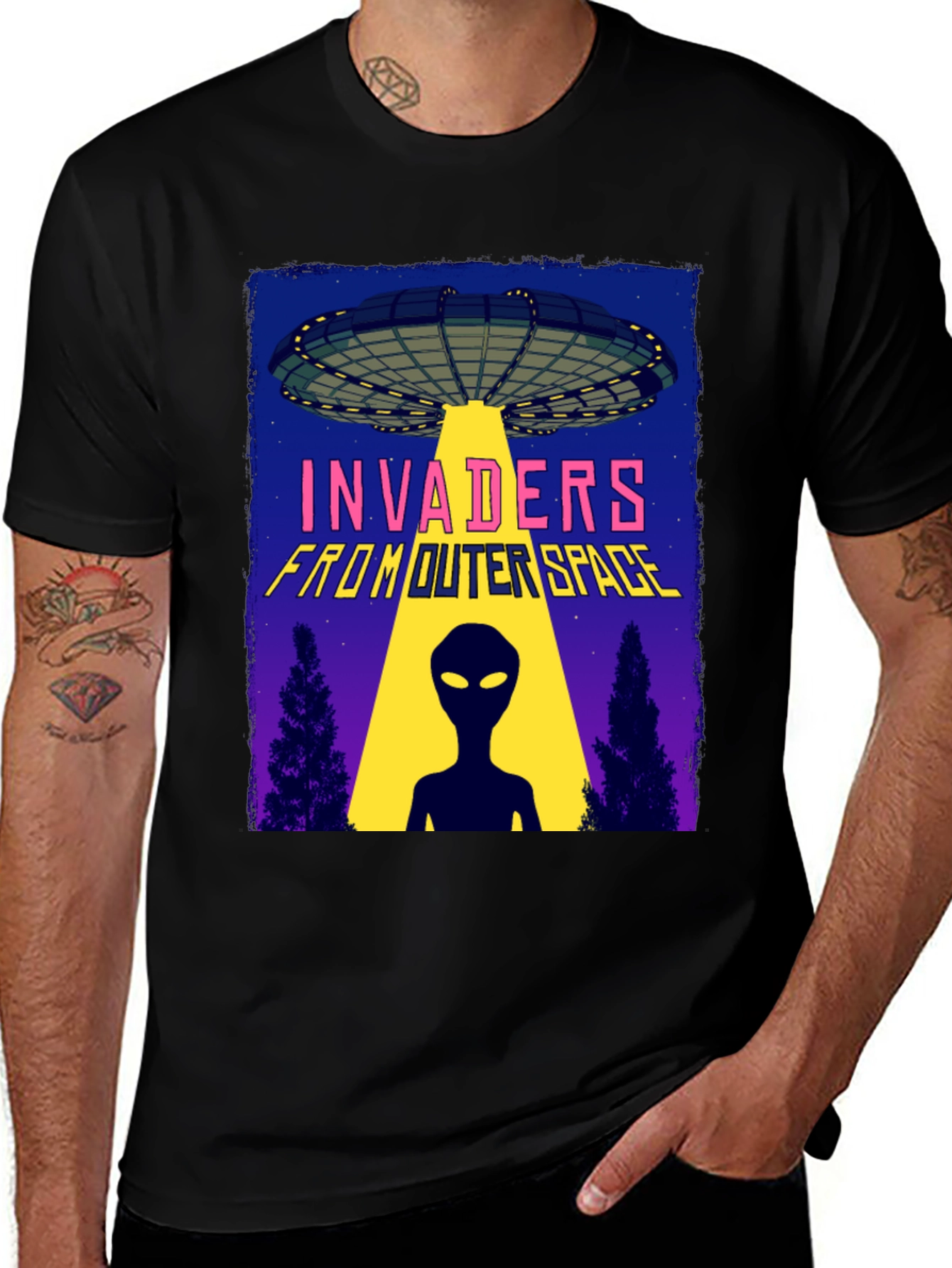 Invaders From Outer Space Graphic Tee