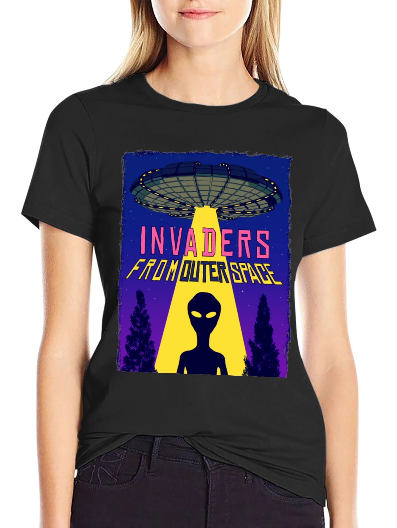 Invaders From Outer Space Graphic Tee