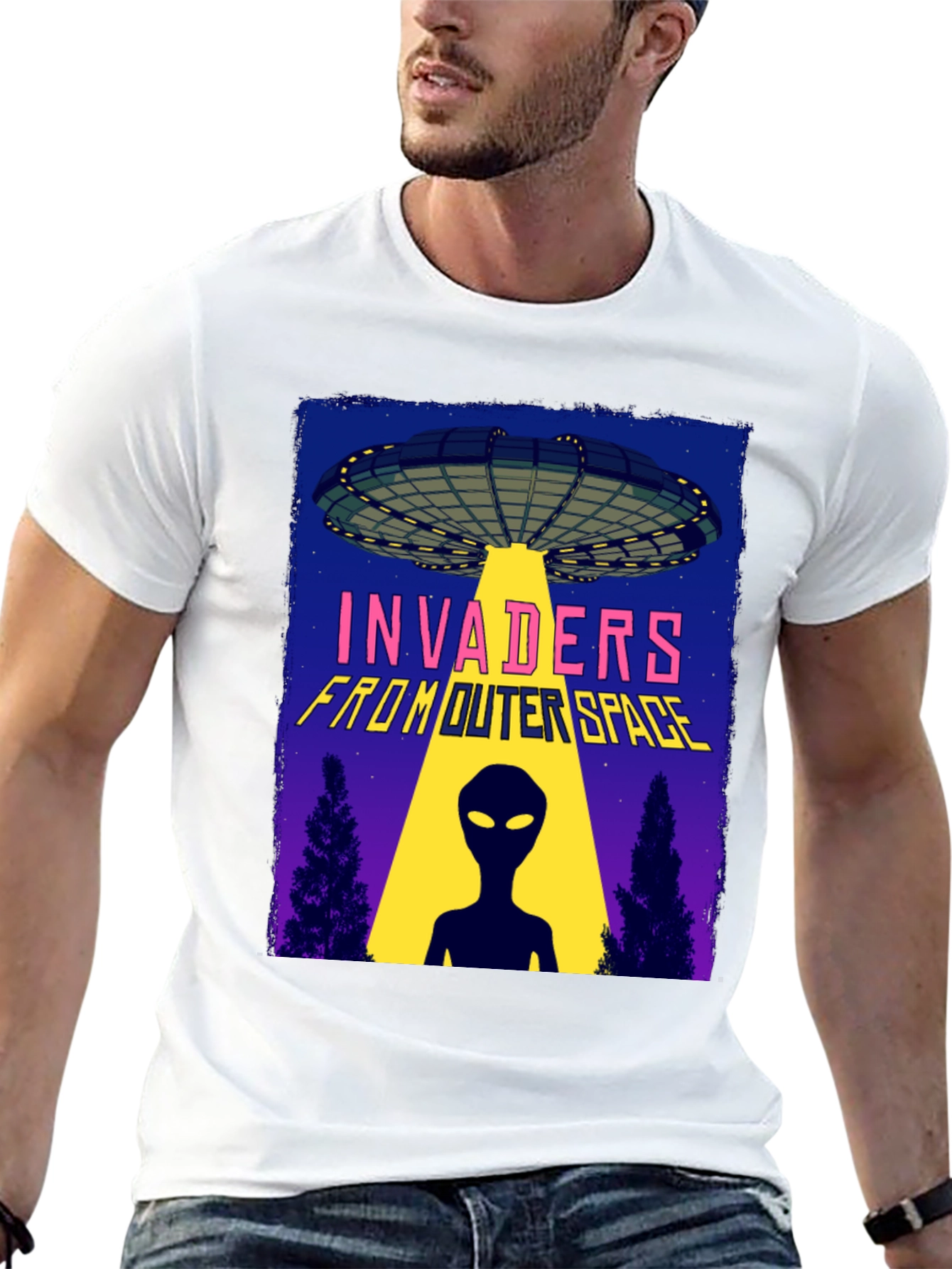 Invaders From Outer Space Graphic Tee