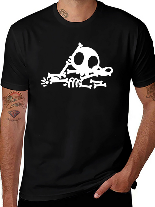 Funny Skeleton Black T-Shirt
