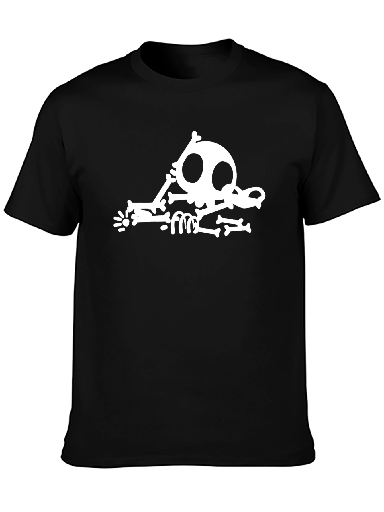 Funny Skeleton Black T-Shirt