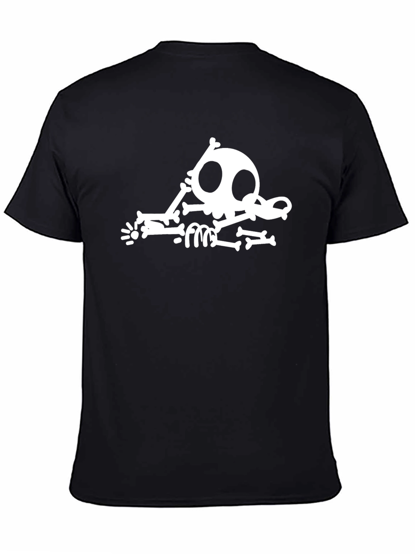 Funny Skeleton Black T-Shirt