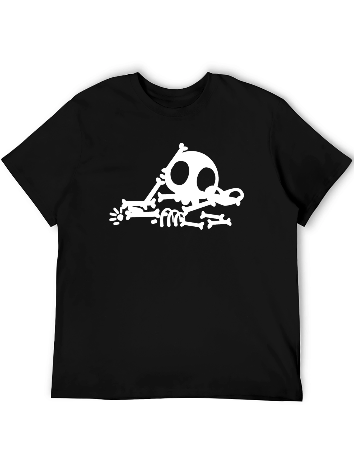 Funny Skeleton Black T-Shirt