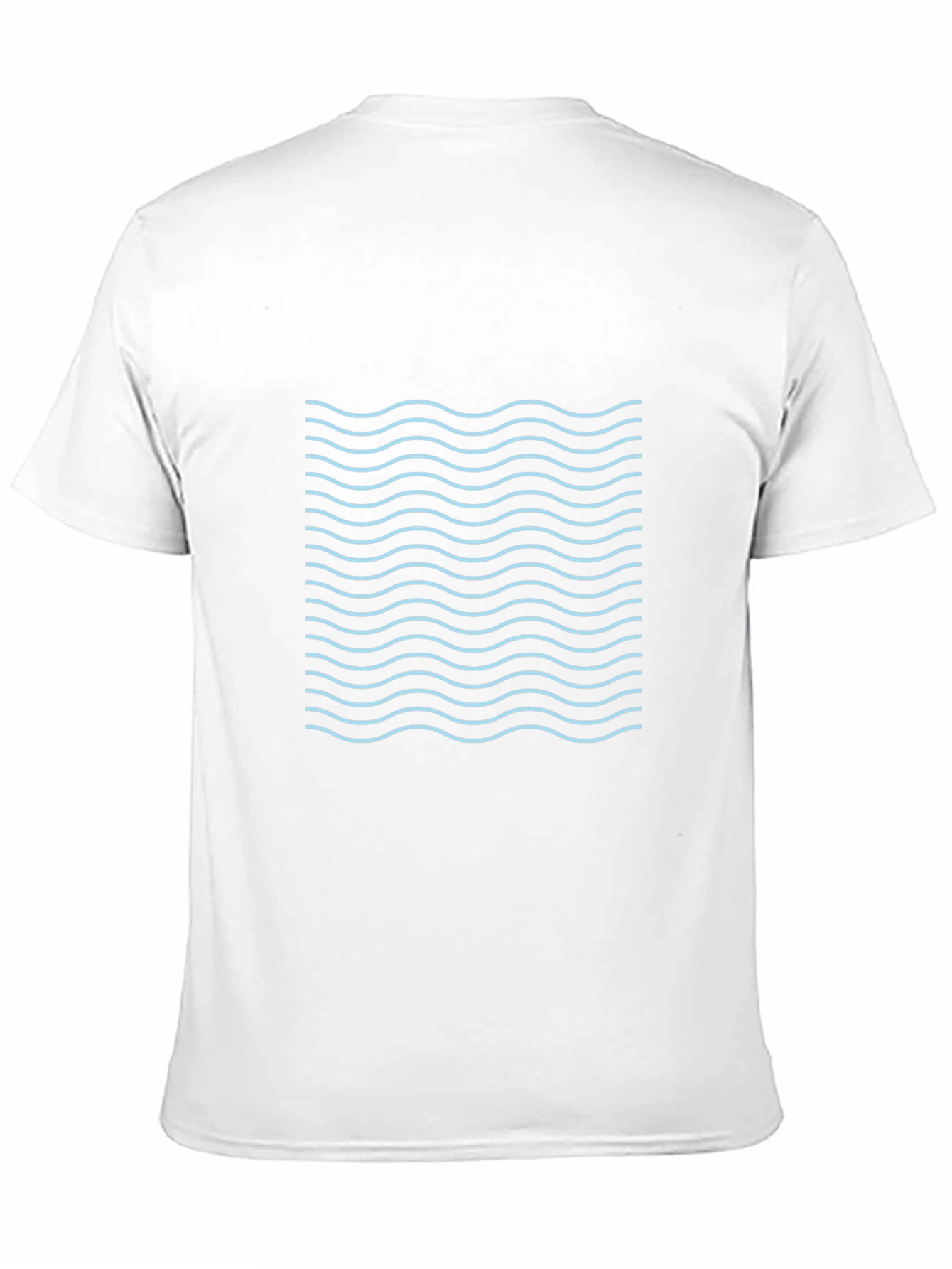 Wavy Line Graphic Tee - Cool Casual Style