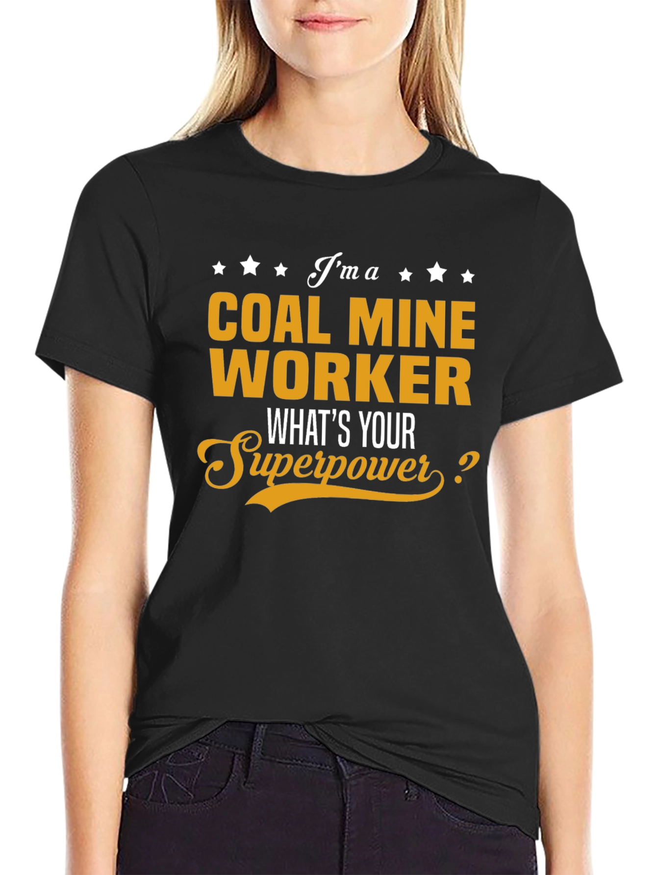 Coal Miner Worker Superpower T-Shirt