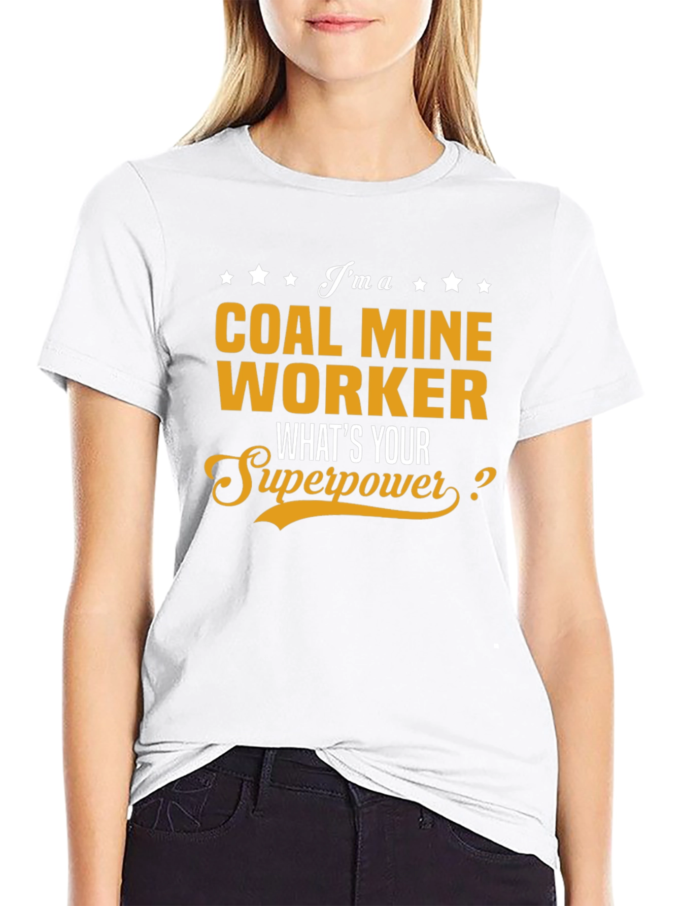 Coal Miner Worker Superpower T-Shirt